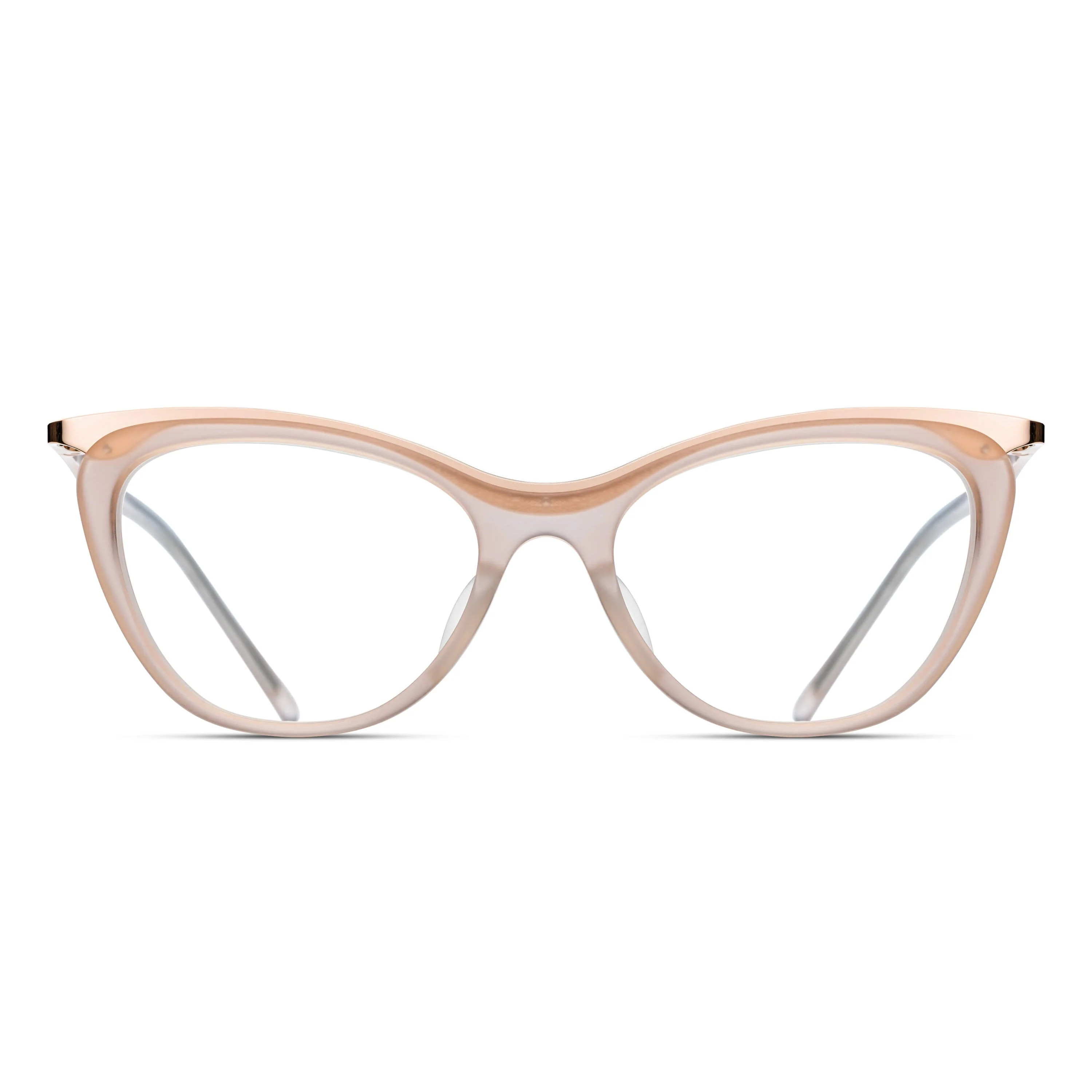 Womens | M2044 Cat Eye Optical | Matte Champagne | Clear Lens | 51MM
