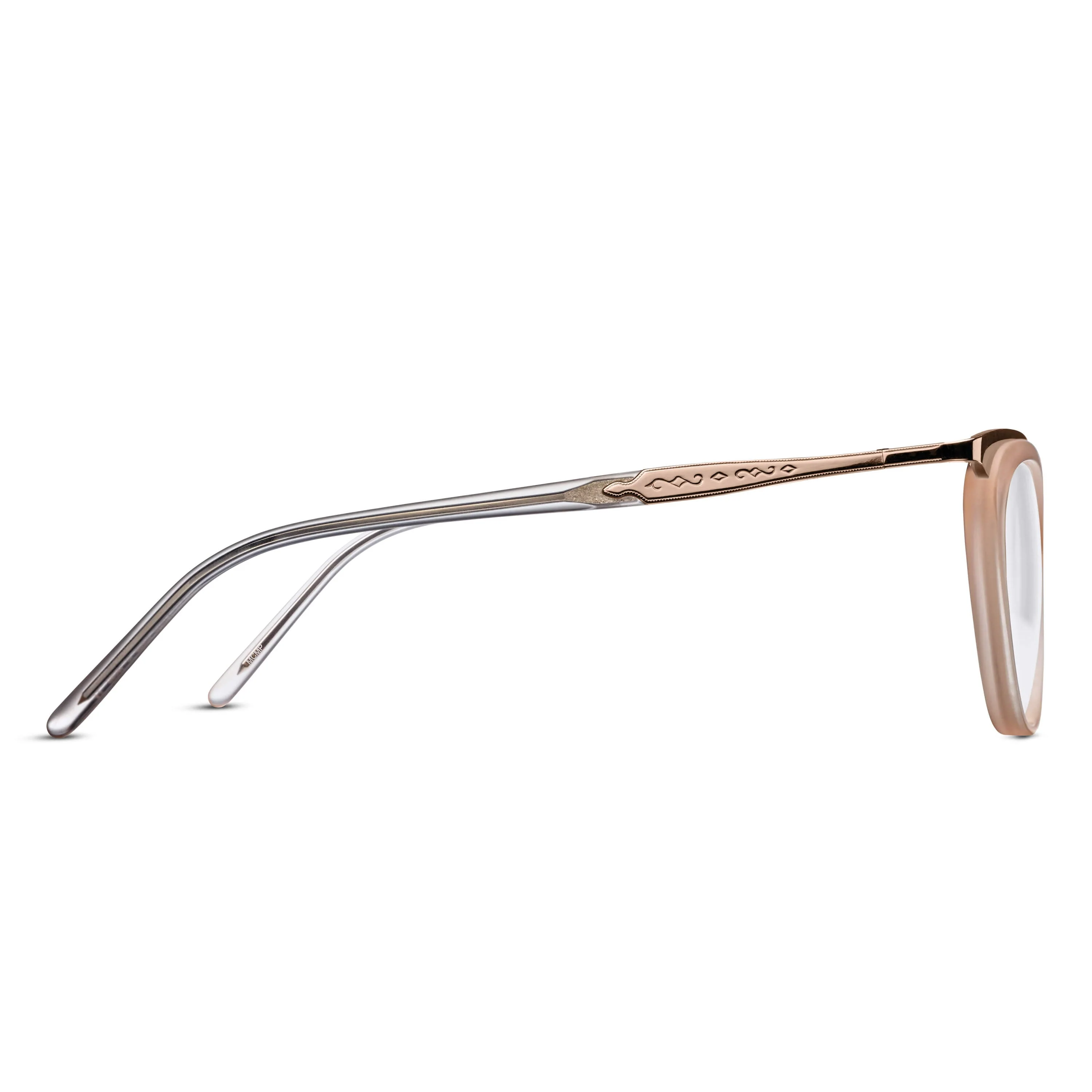 Womens | M2044 Cat Eye Optical | Matte Champagne | Clear Lens | 51MM - Image 2