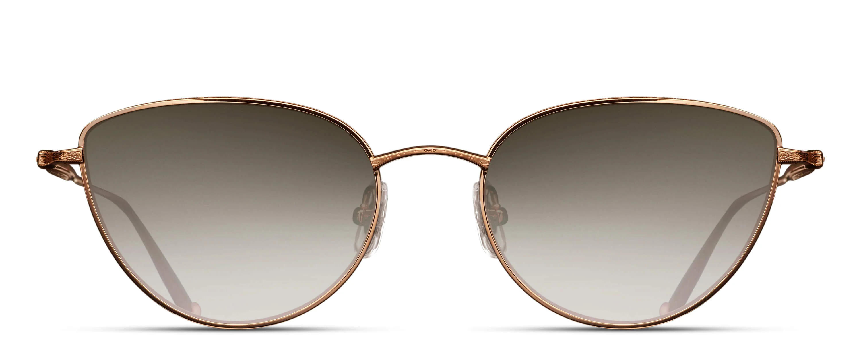 Womens | M3091 Cat Eye Sunglass | Rose Gold | Brown Gradient Lenses | 52MM