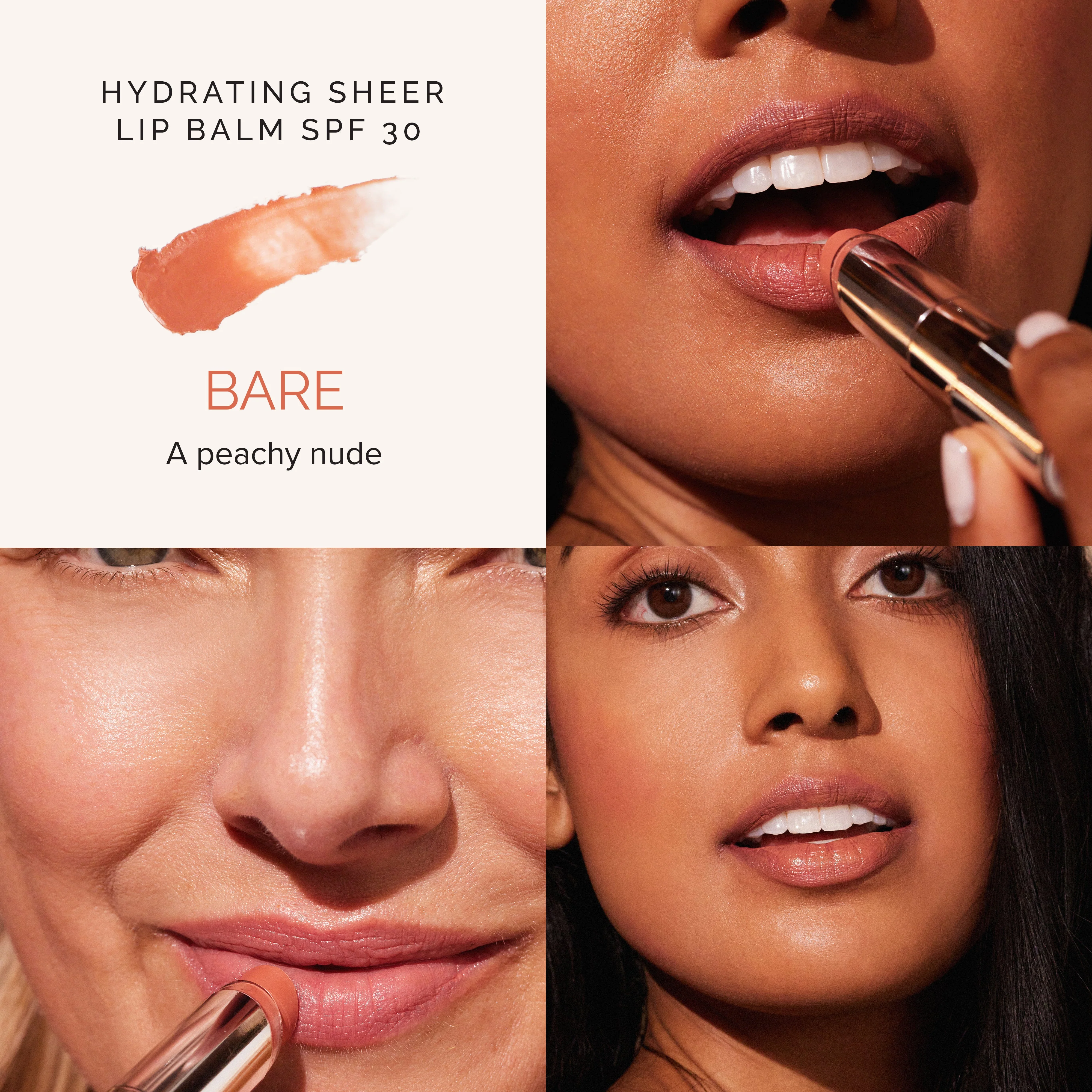 Hydrating Sheer Lip Balm SPF 30 | Bare - Image 4