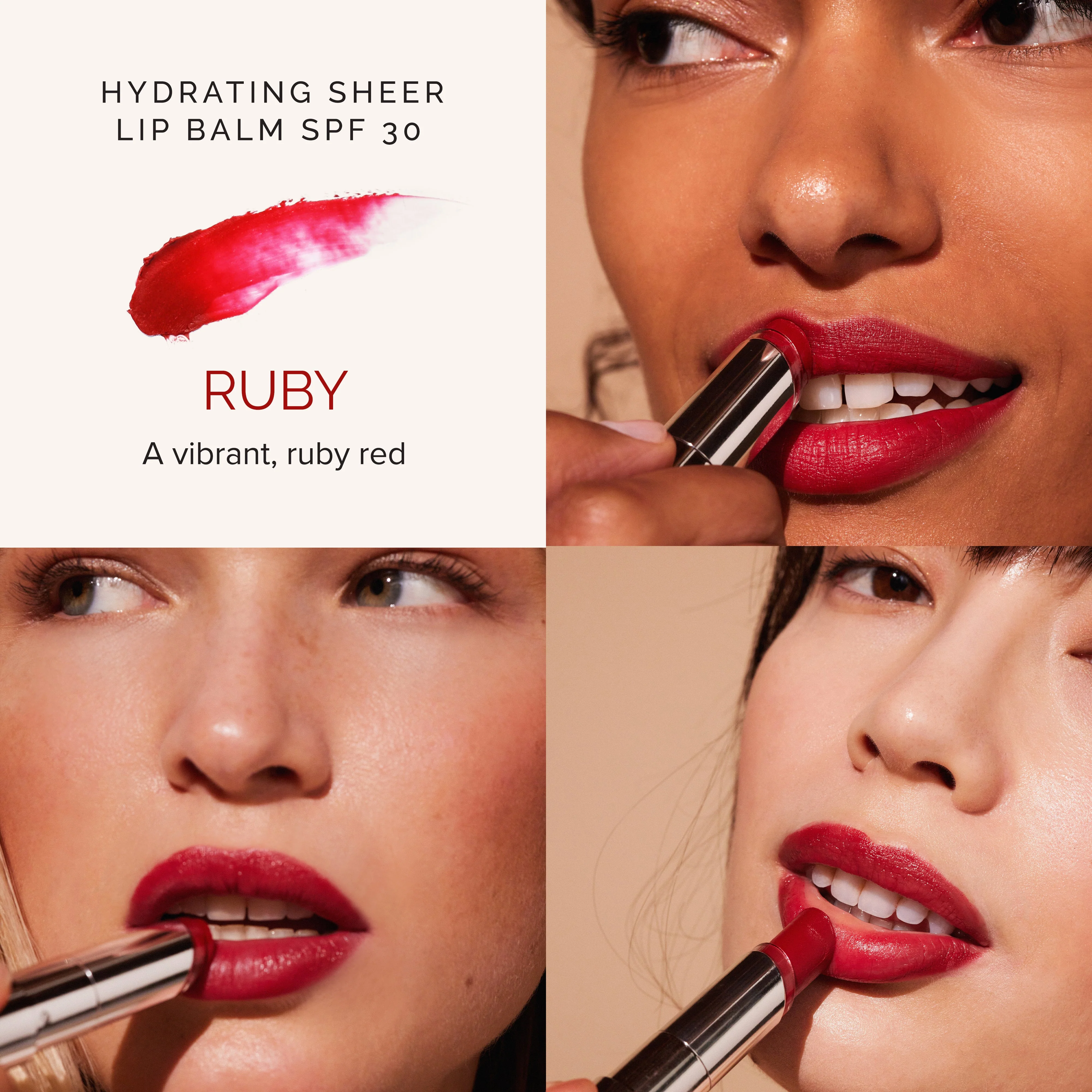 Hydrating Sheer Lip Balm SPF 30 | Ruby - Image 4