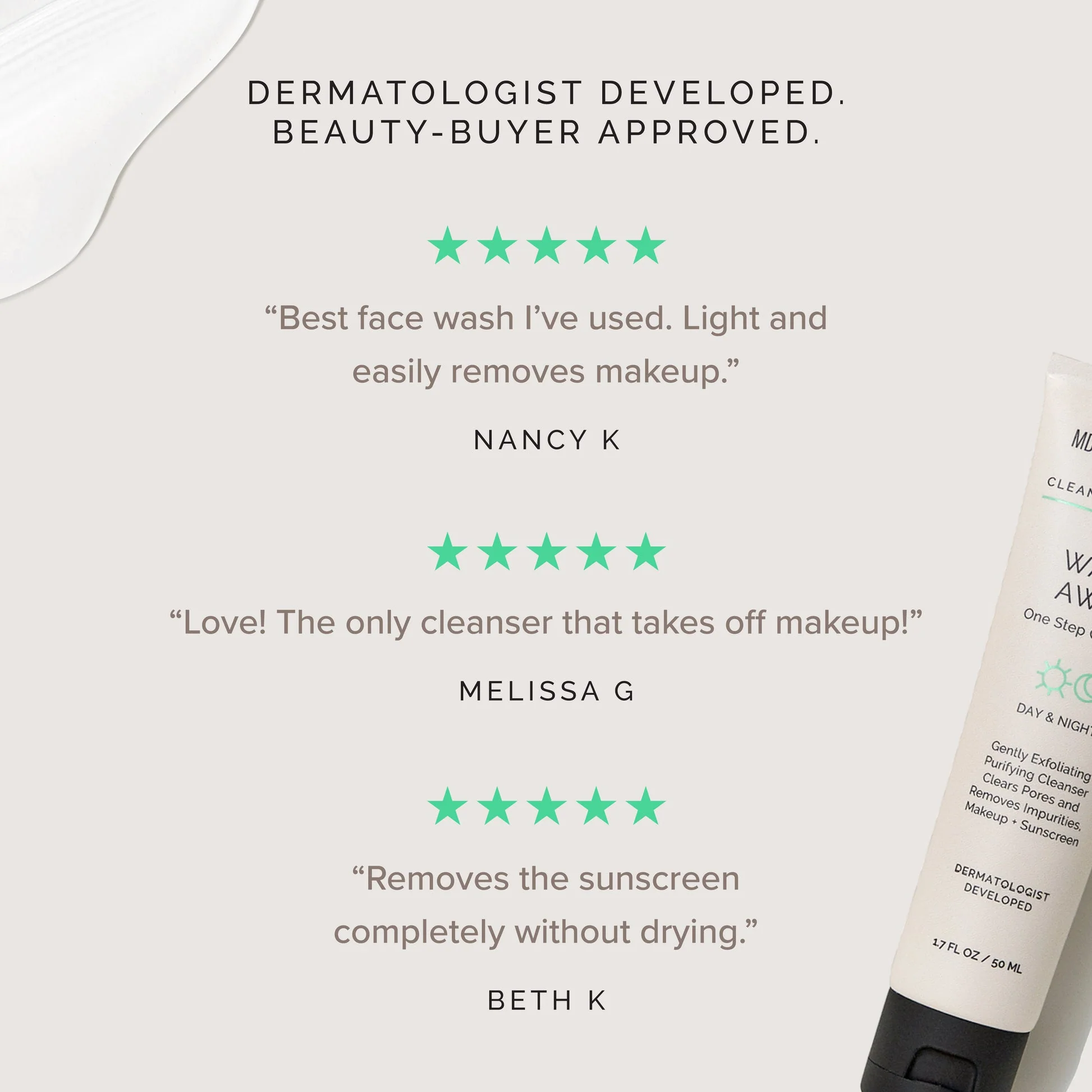 Wash Away One Step Cleanser | 1.7 oz / 50 ml - Image 5
