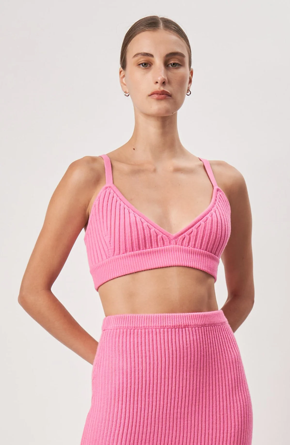 Abigail Knit Top | Hot Pink