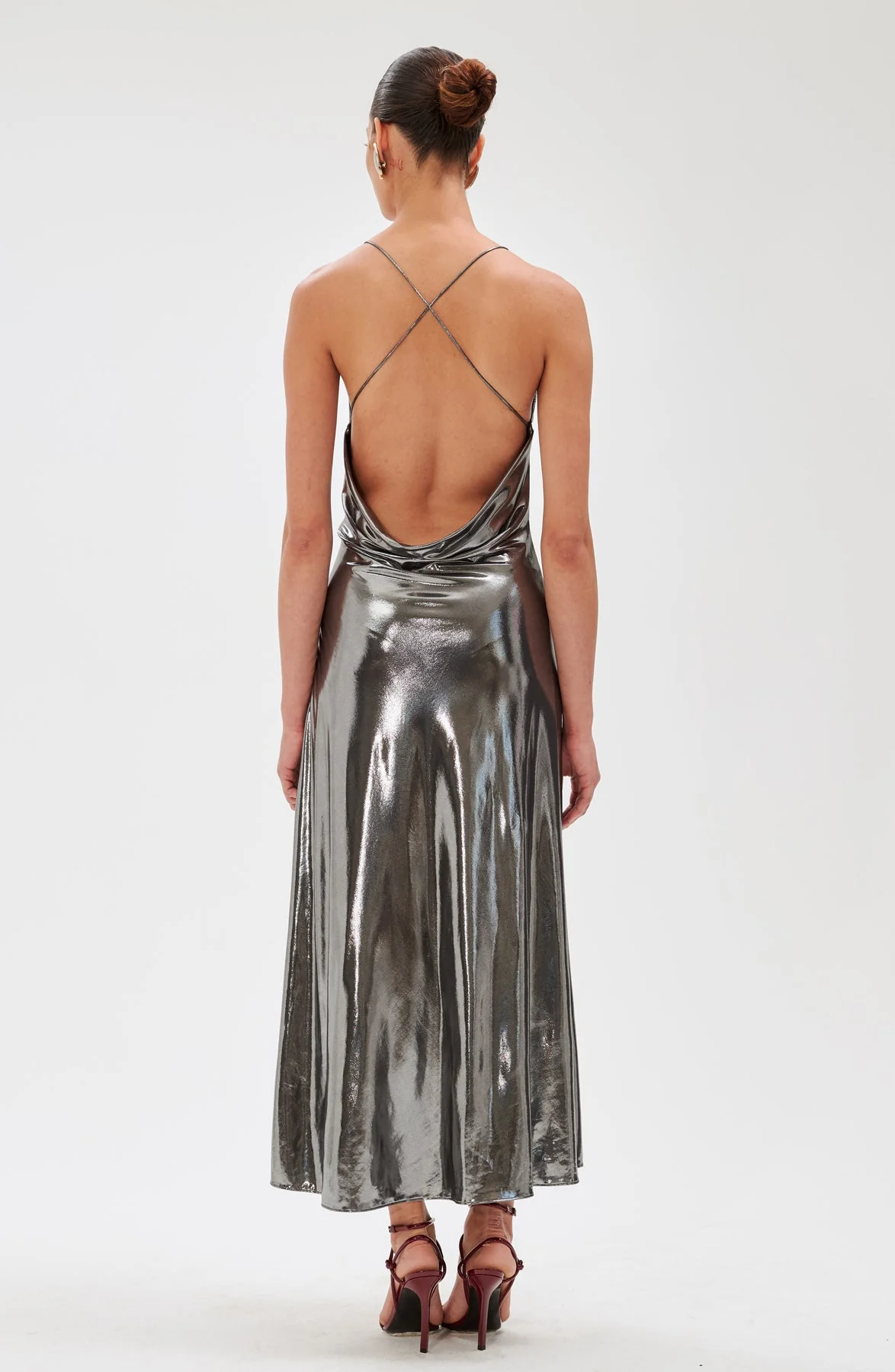 Aiysha Dress | Gunmetal - Image 2