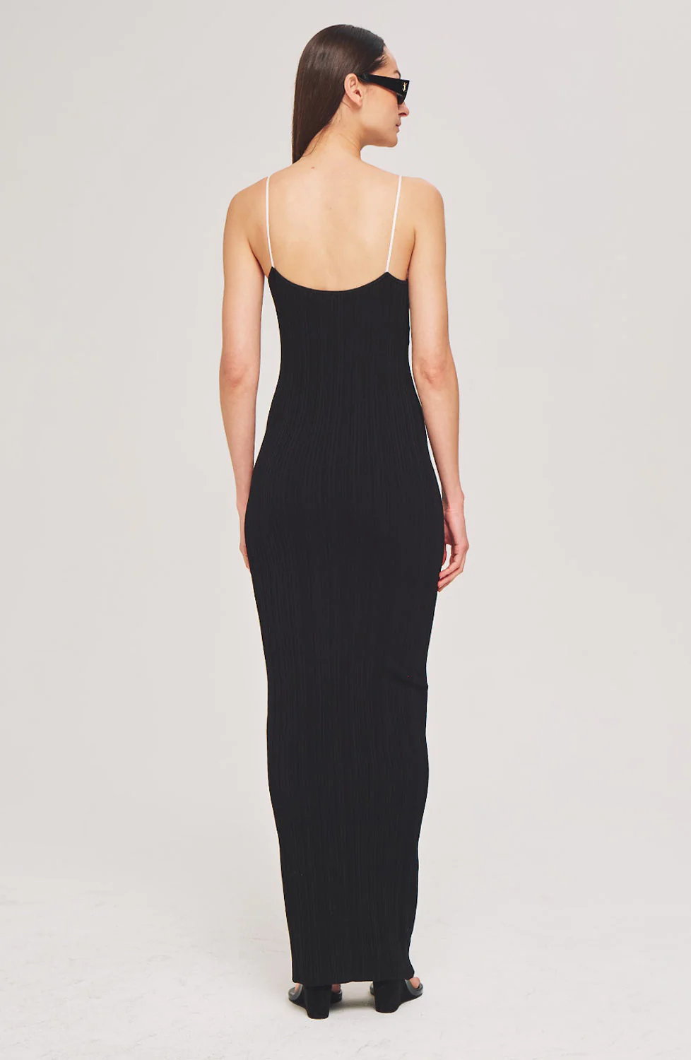 Amber Knit Dress | White/Black - Image 2