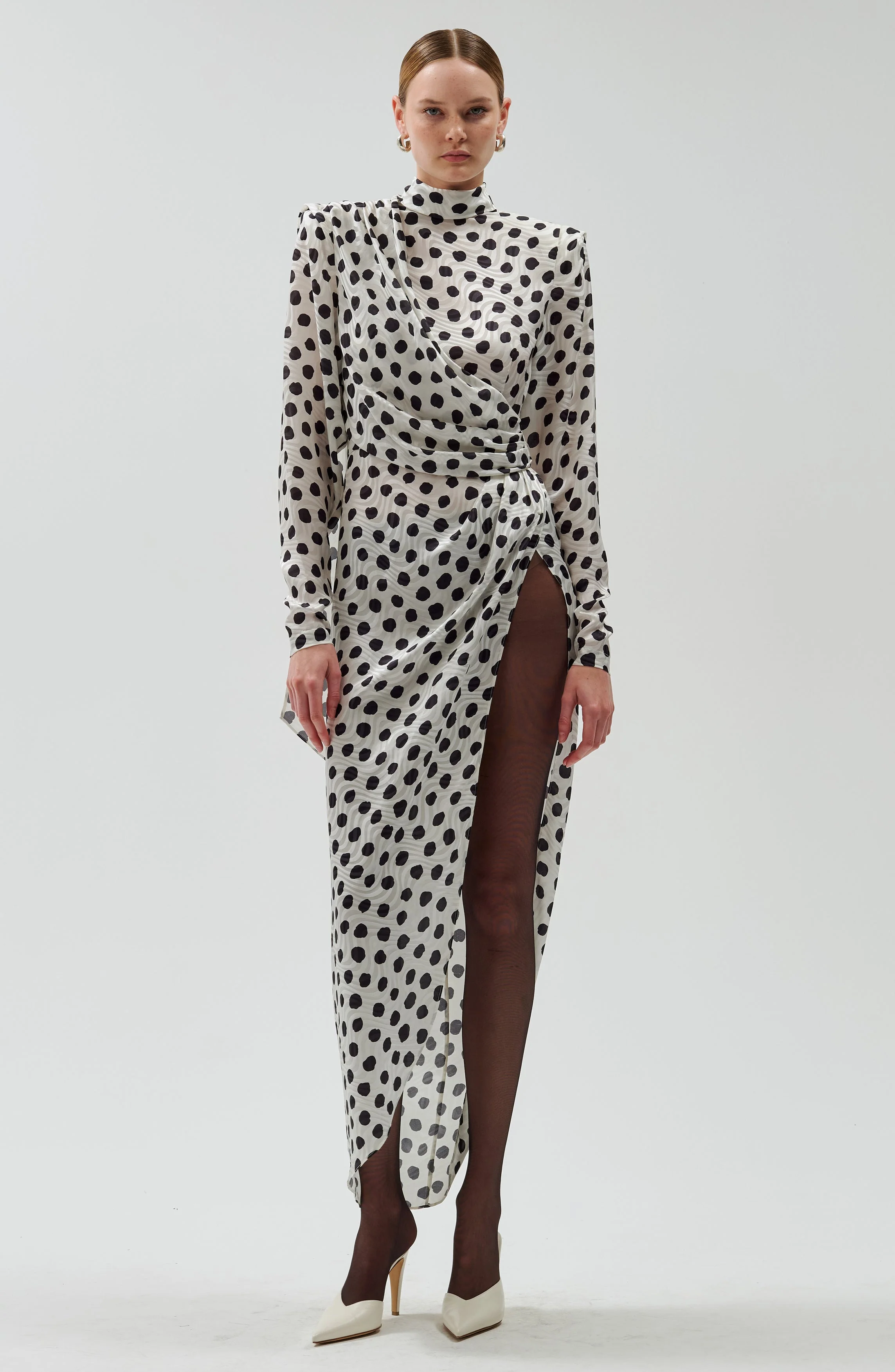 Ariane Dress | Black/Ivory