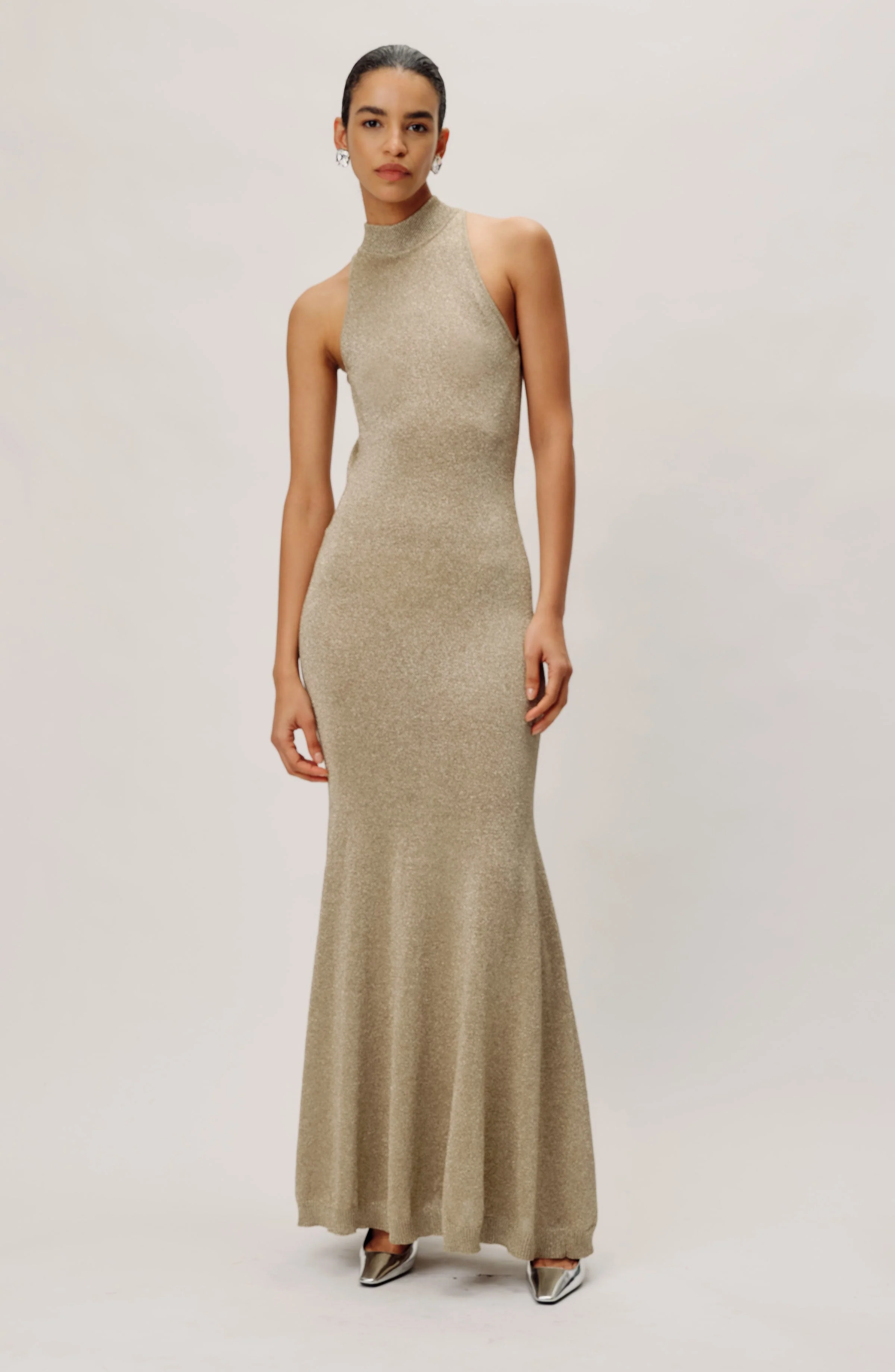 Arlo Knit Dress | Champagne