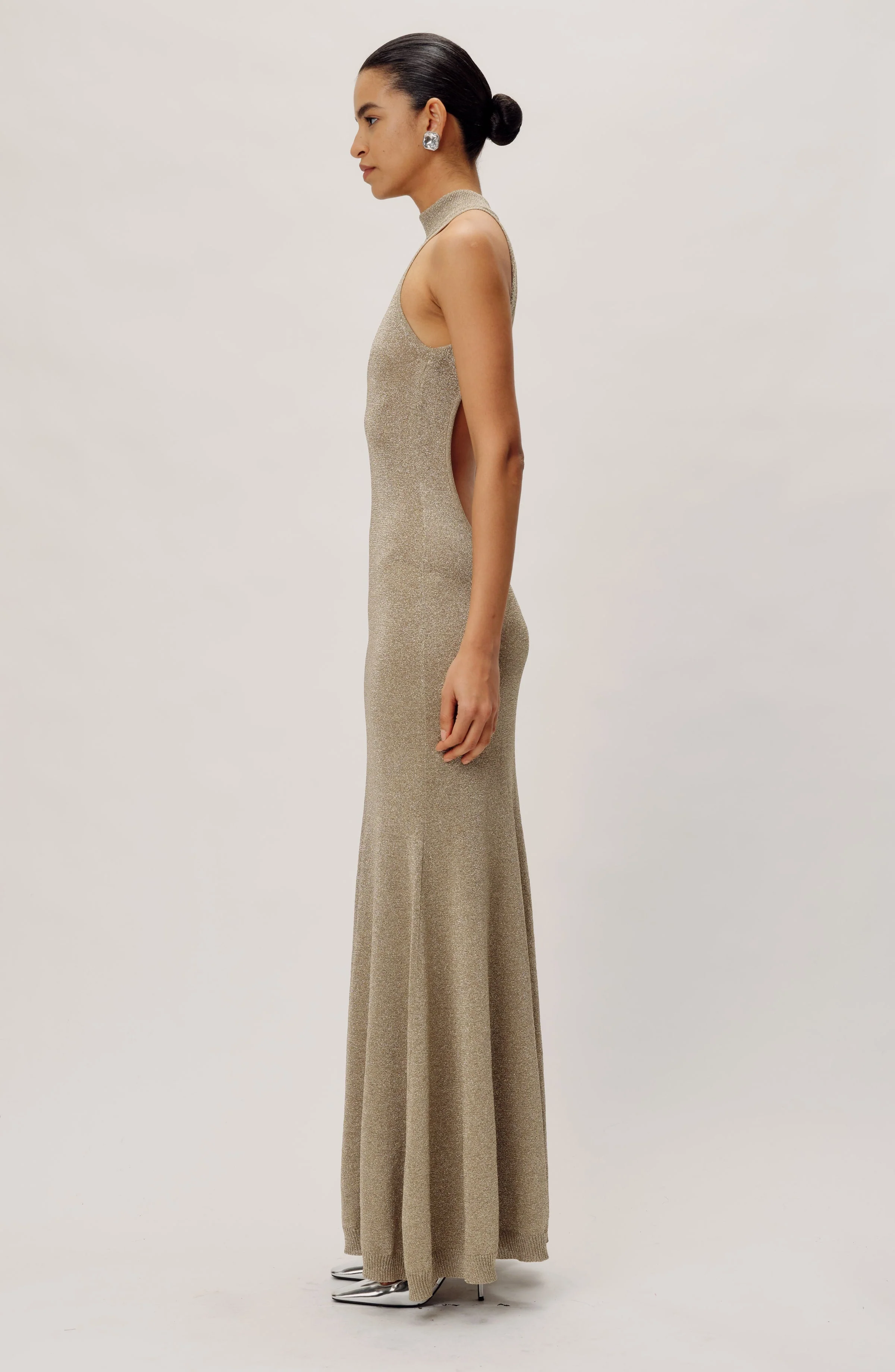 Arlo Knit Dress | Champagne - Image 2