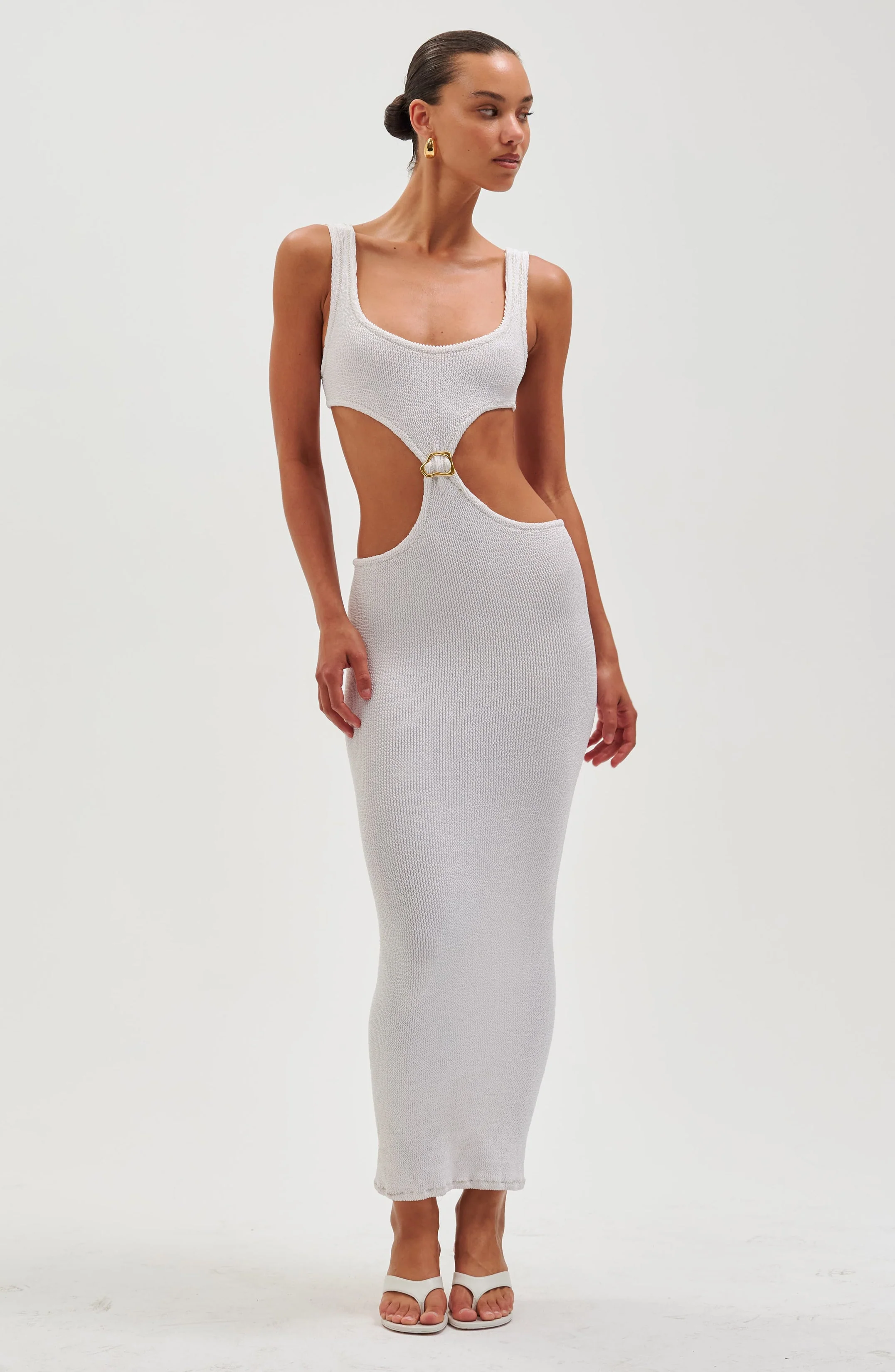 Augusta Midi Dress | White