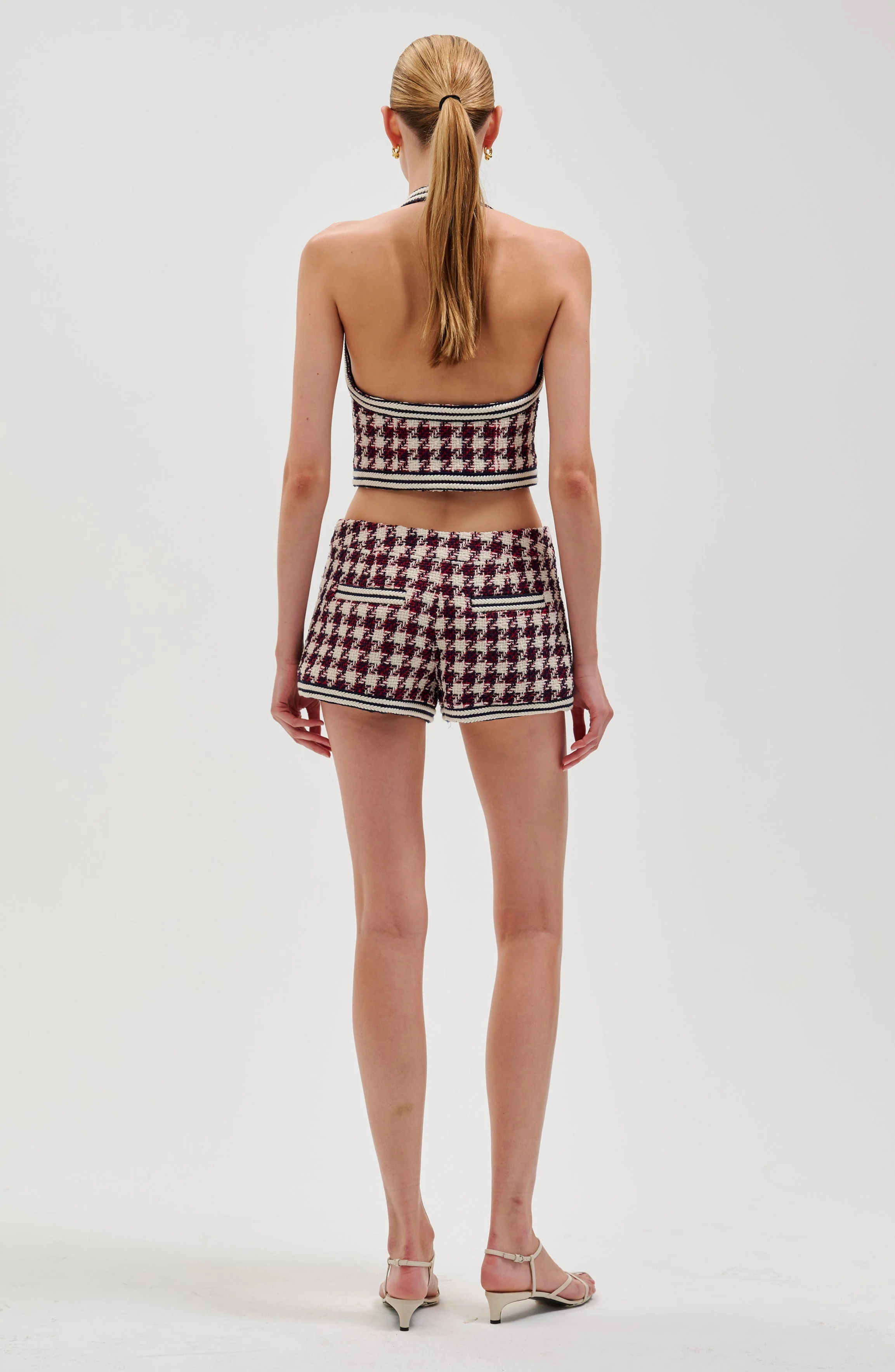 Augustina Top | Ivory/Navy/Red - Image 3