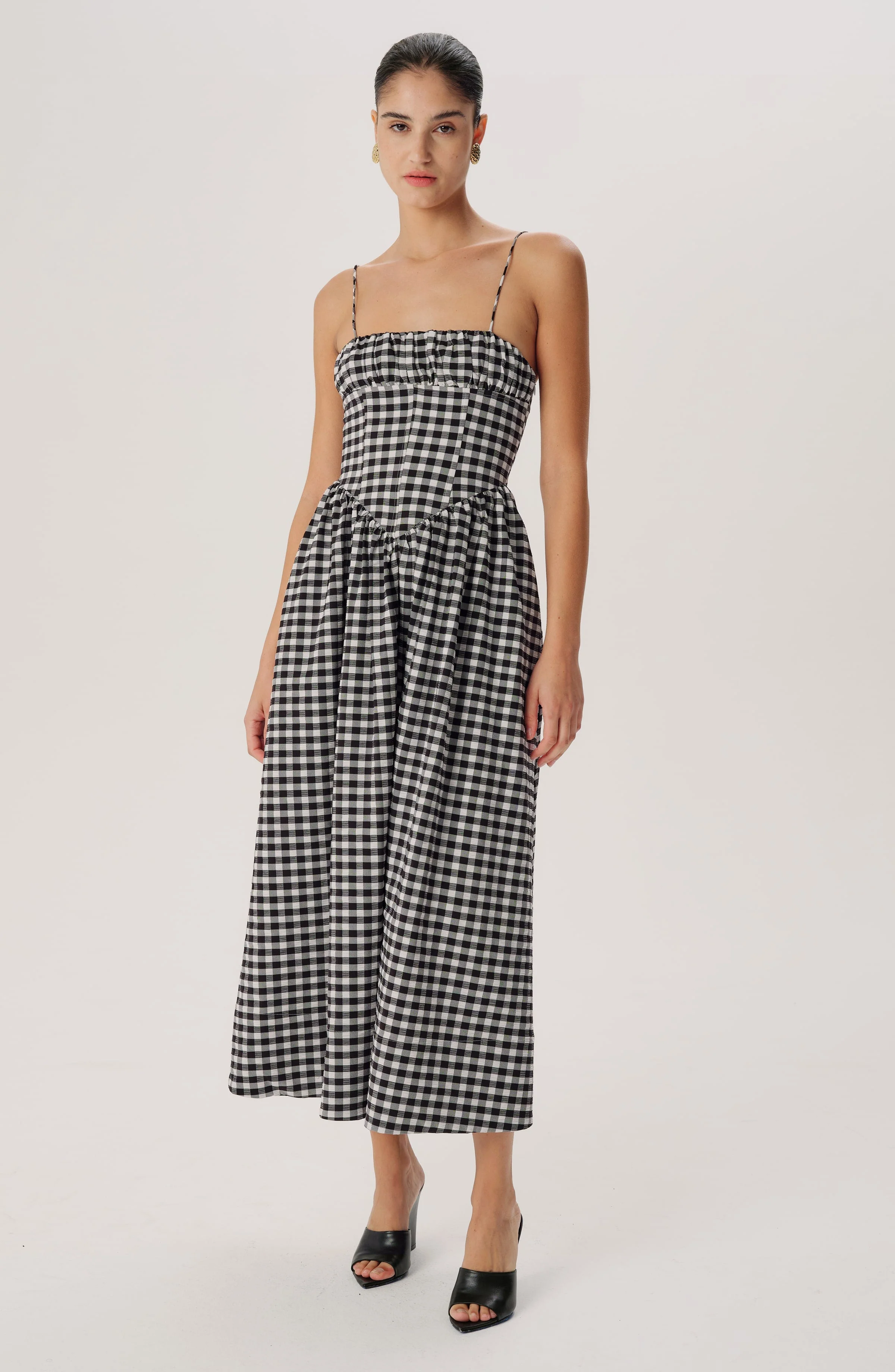 Barrett Dress White | Black White - Image 2