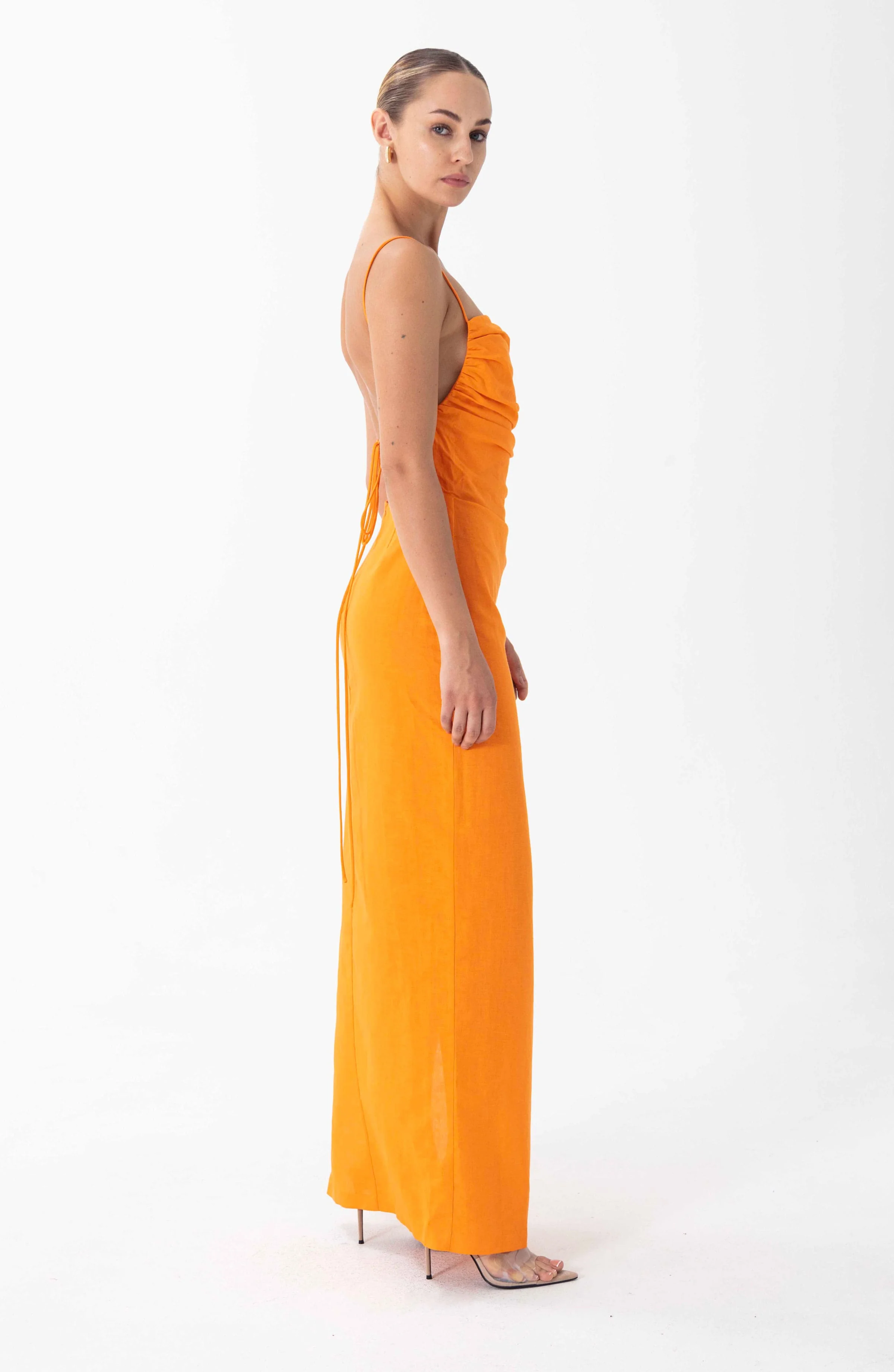 Clark Dress | Orange - Image 2