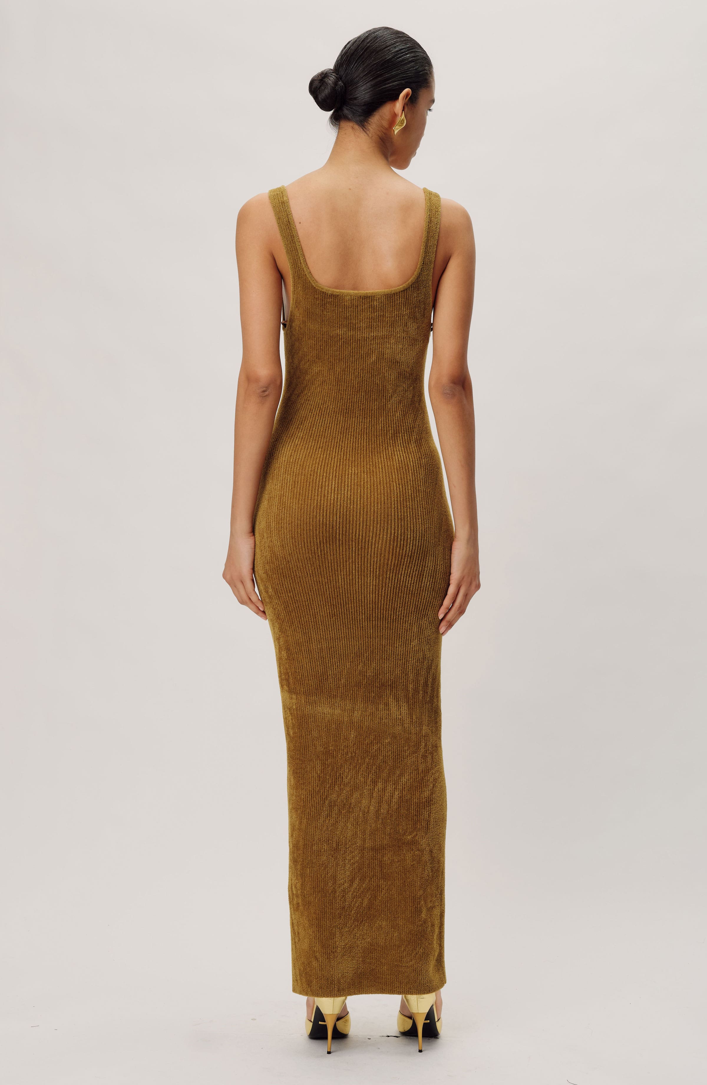 Etia Knit Dress | Moss - Image 3