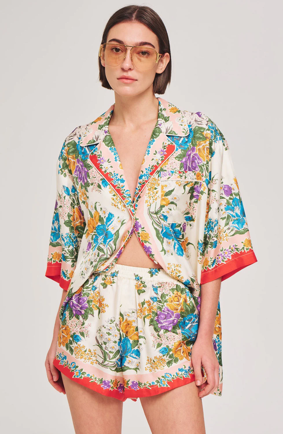 Gabi Shorts | Muneca Floral Scarf