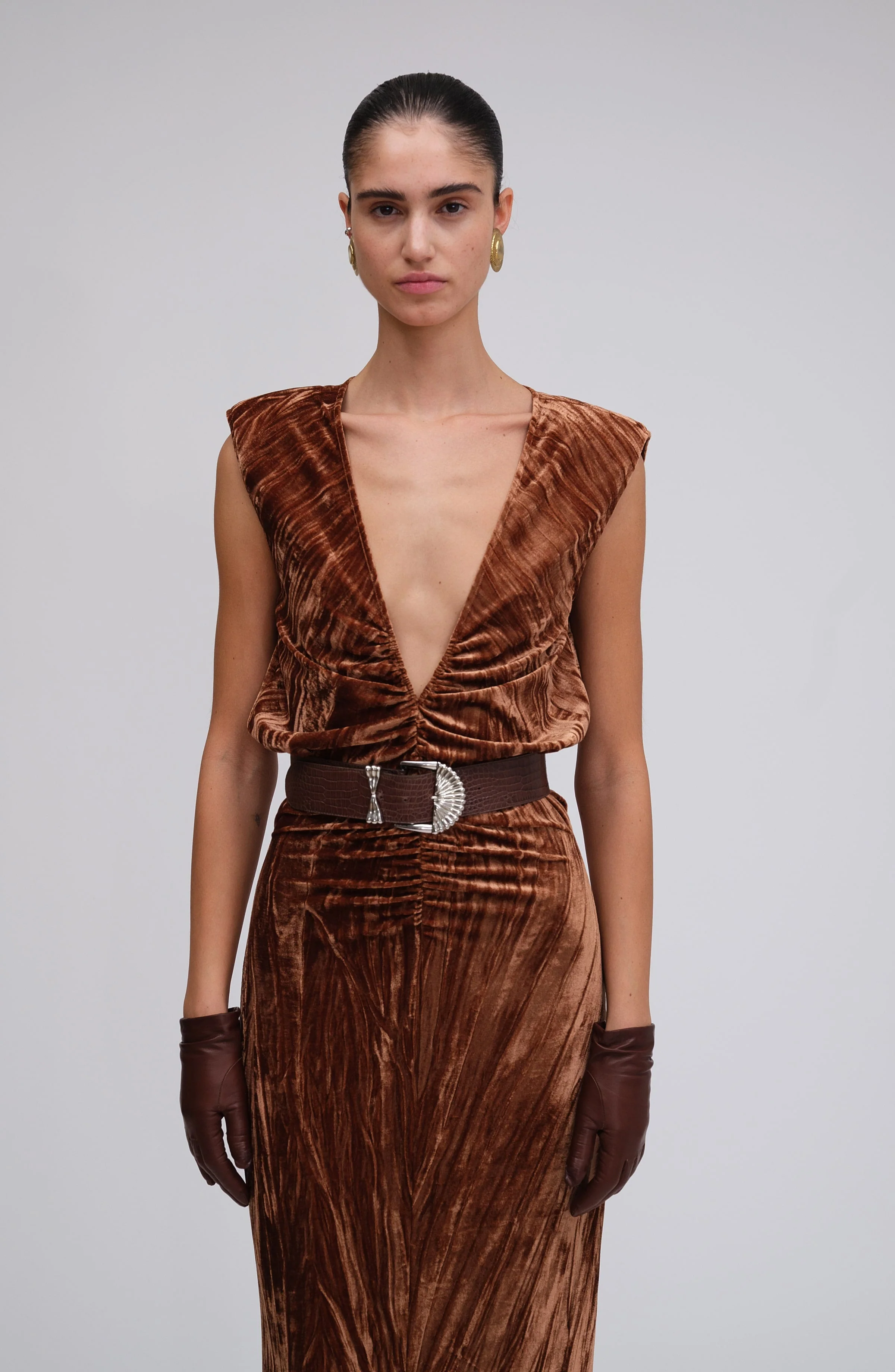 Hayley Dress | Caramel - Image 2