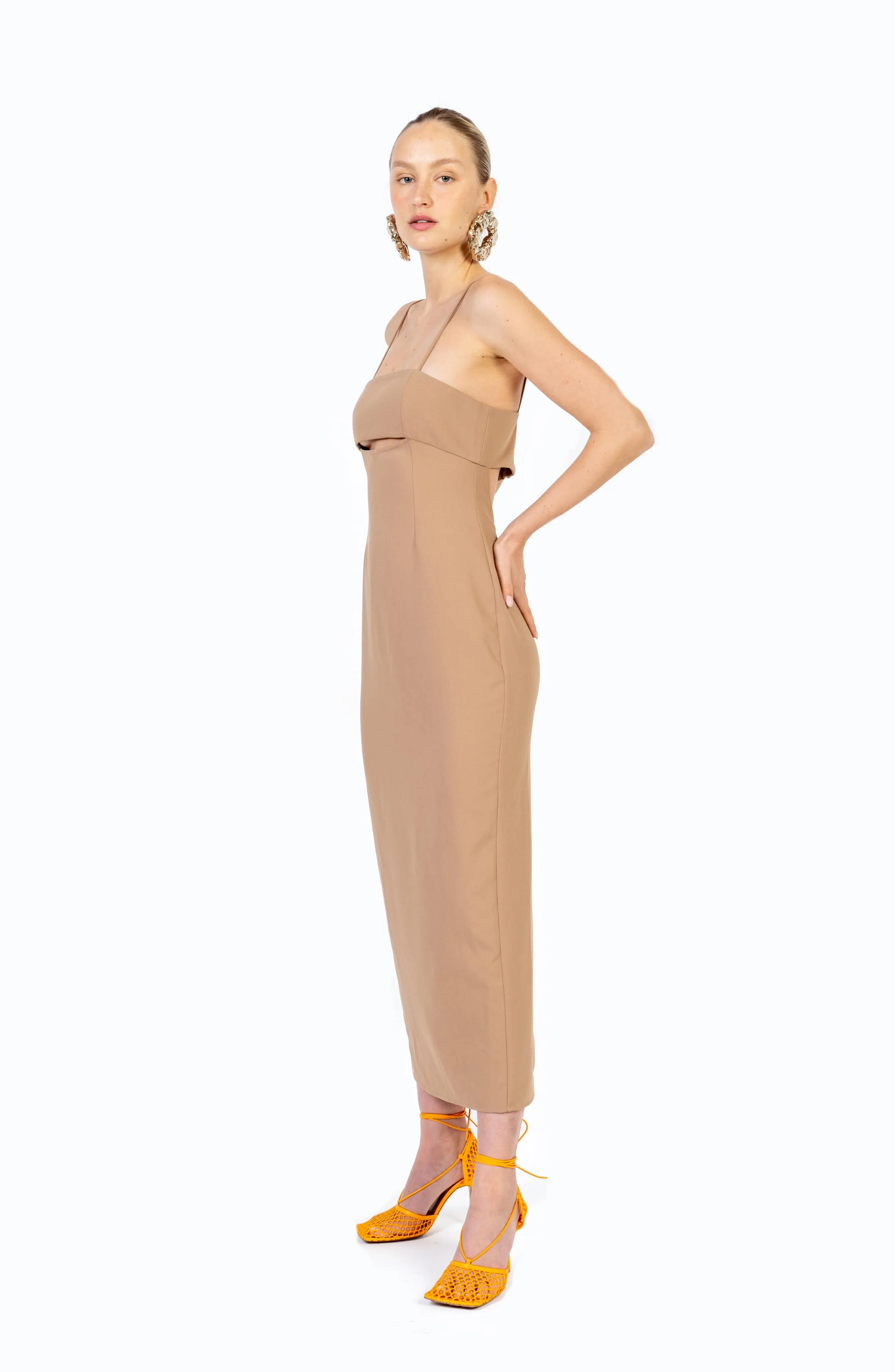 Syleena Dress | Tanned Beige - Image 2