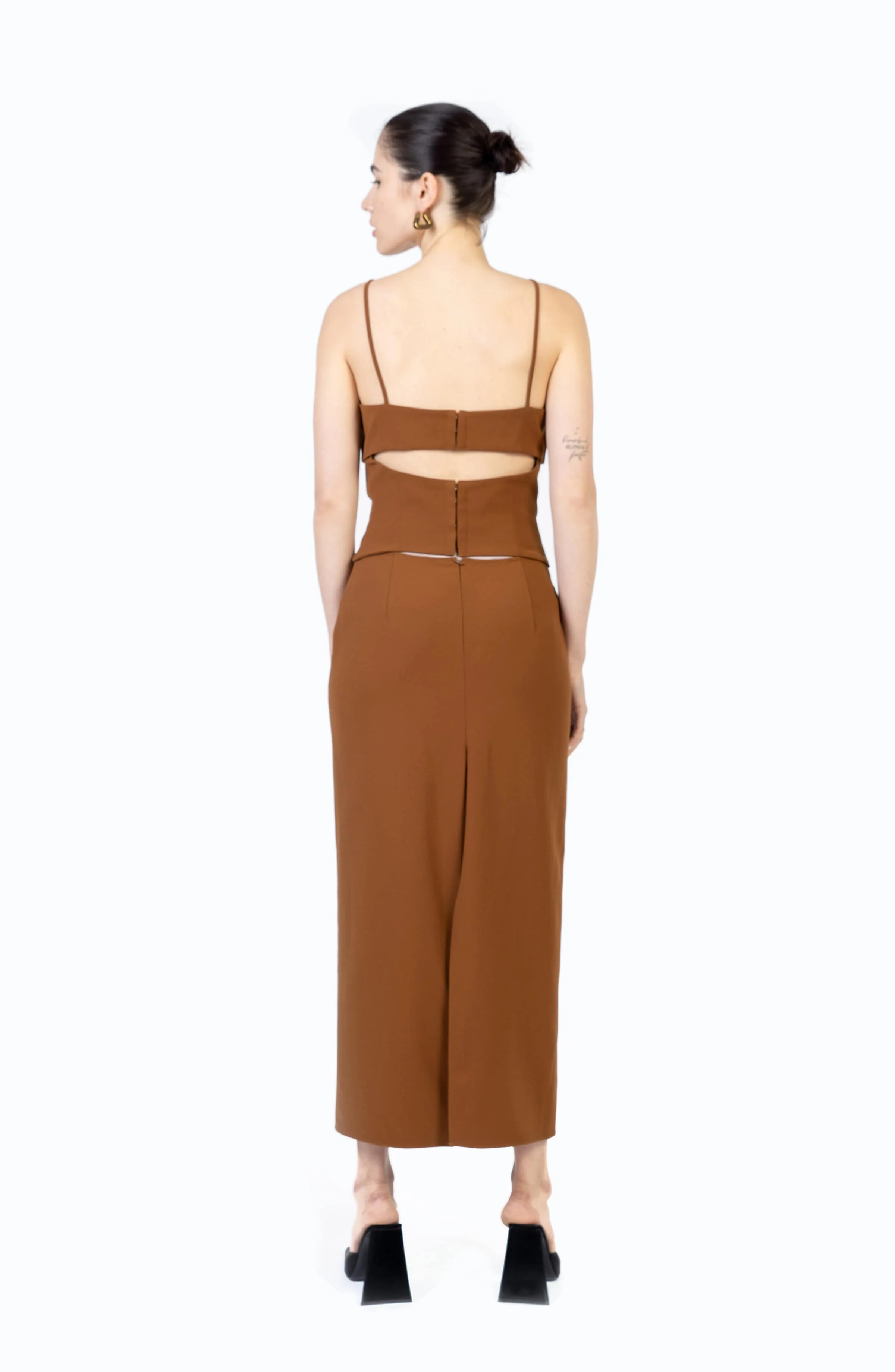 Kosta Dress | Sepia Brown - Image 3