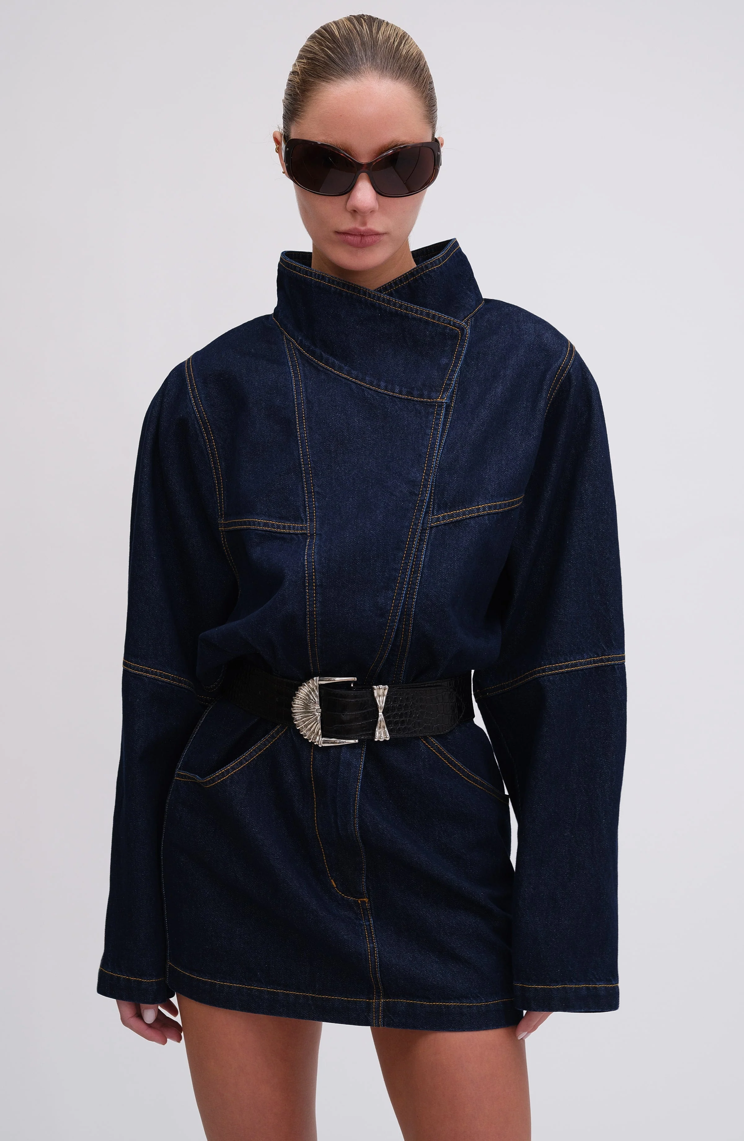 Maddix Dress | Dark Wash