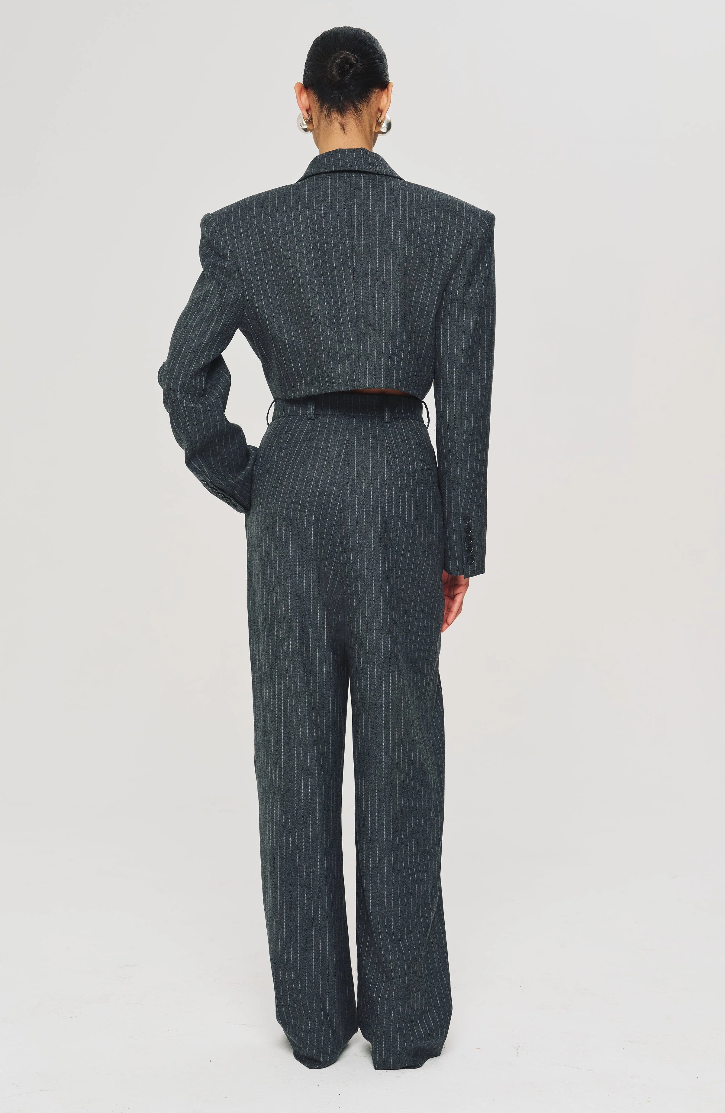Michelle Jumpsuit | Charcoal/White - Image 3