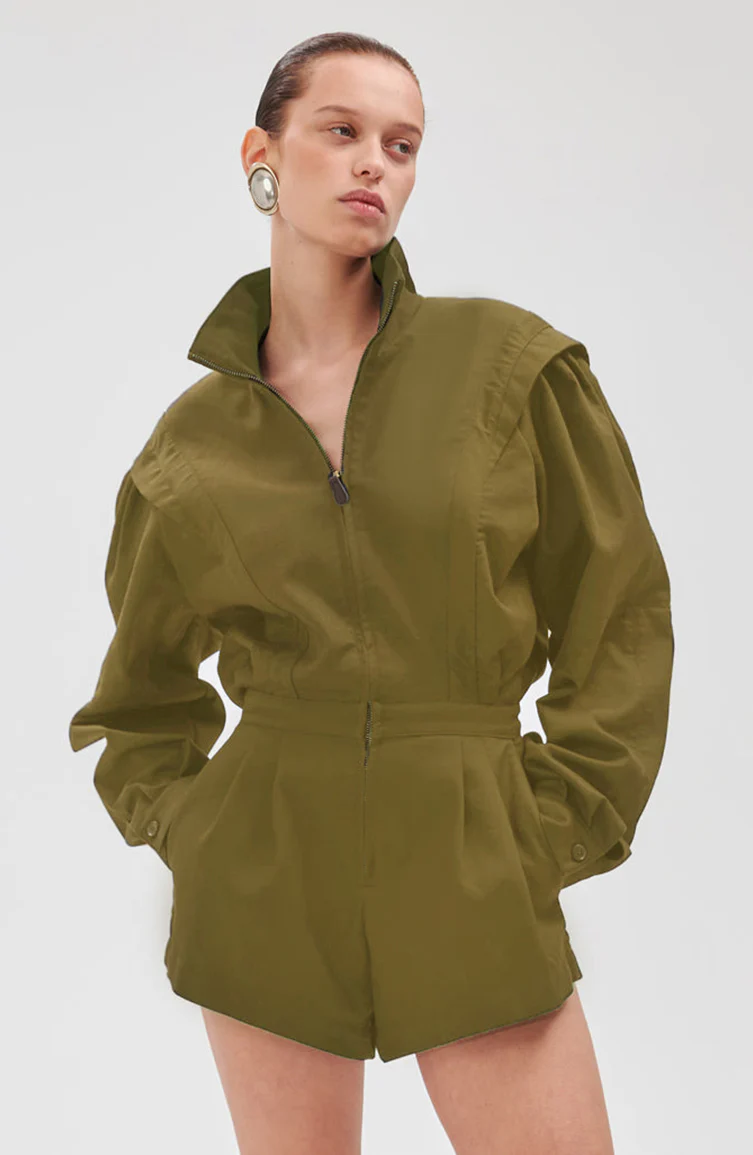 Nabil Romper | Military Green