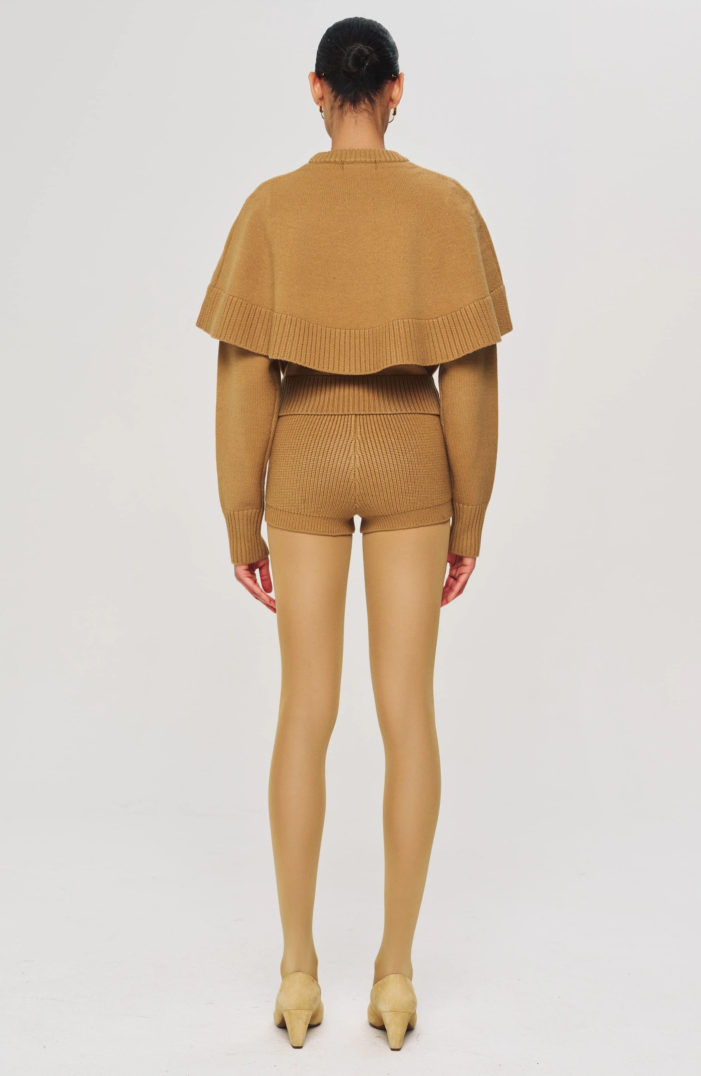 Neoma Knit Shorts | Camel - Image 2