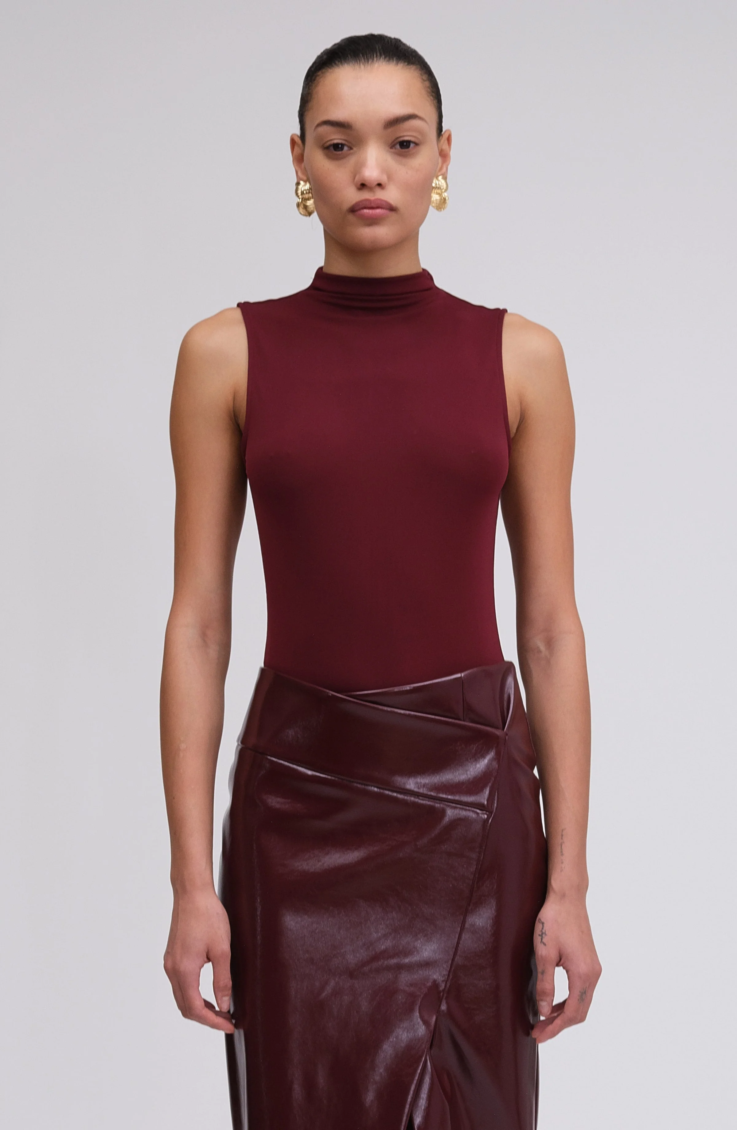 Rita Bodysuit | Oxblood