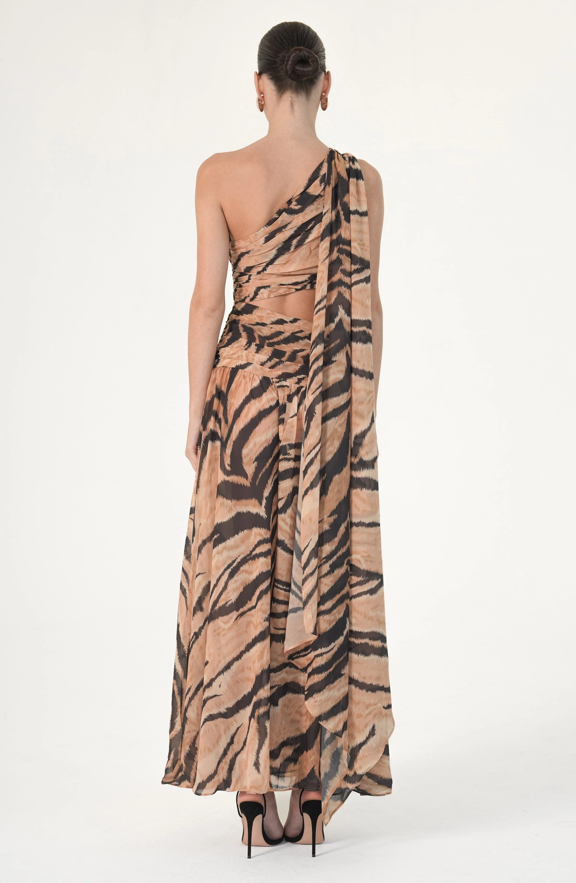 Simone Dress | Tiger Print Multi - Image 2