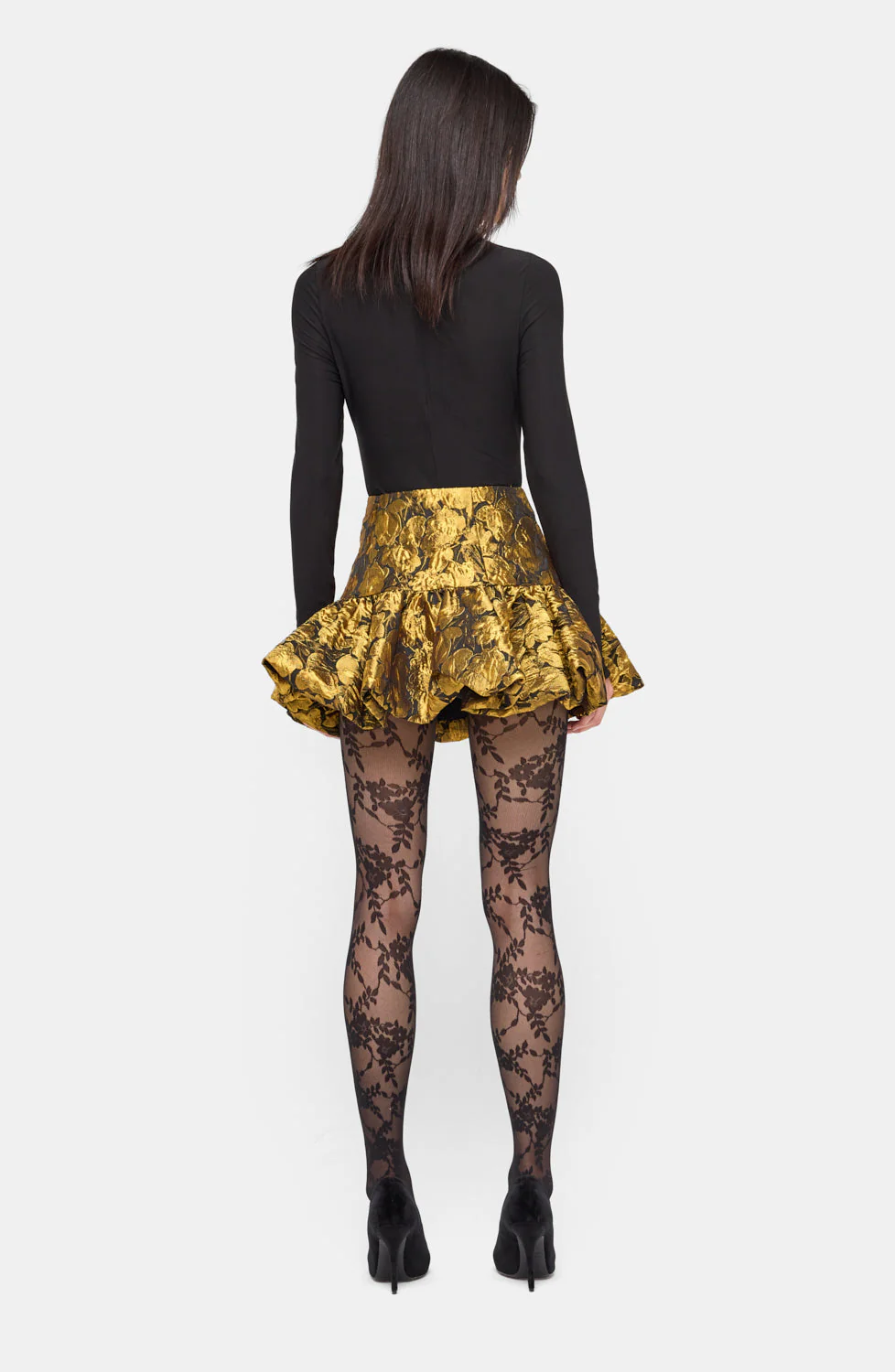 Stormi Skirt | Black/Gold - Image 2