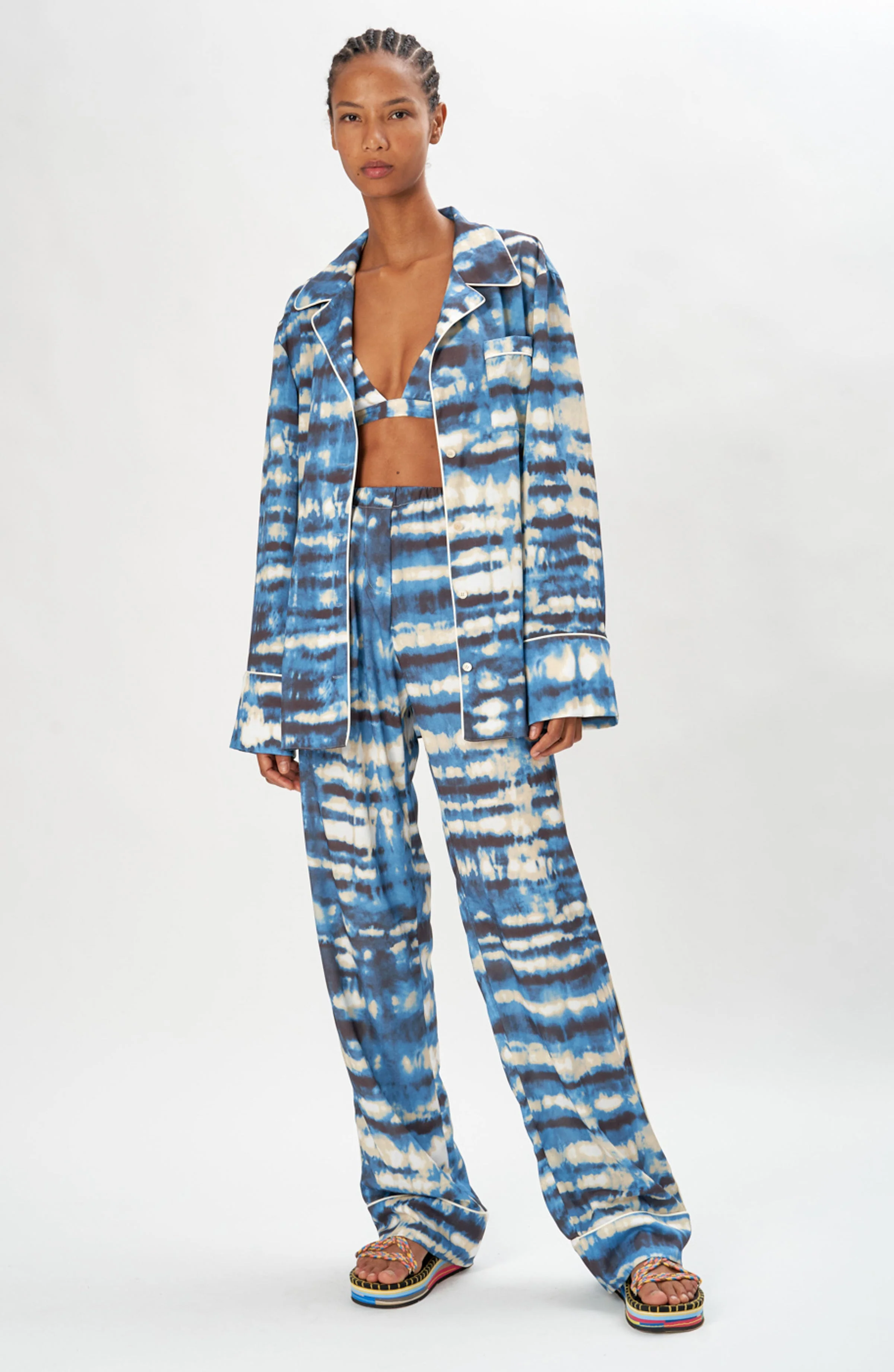 Valentina Top | Tie Dye Blue - Image 2