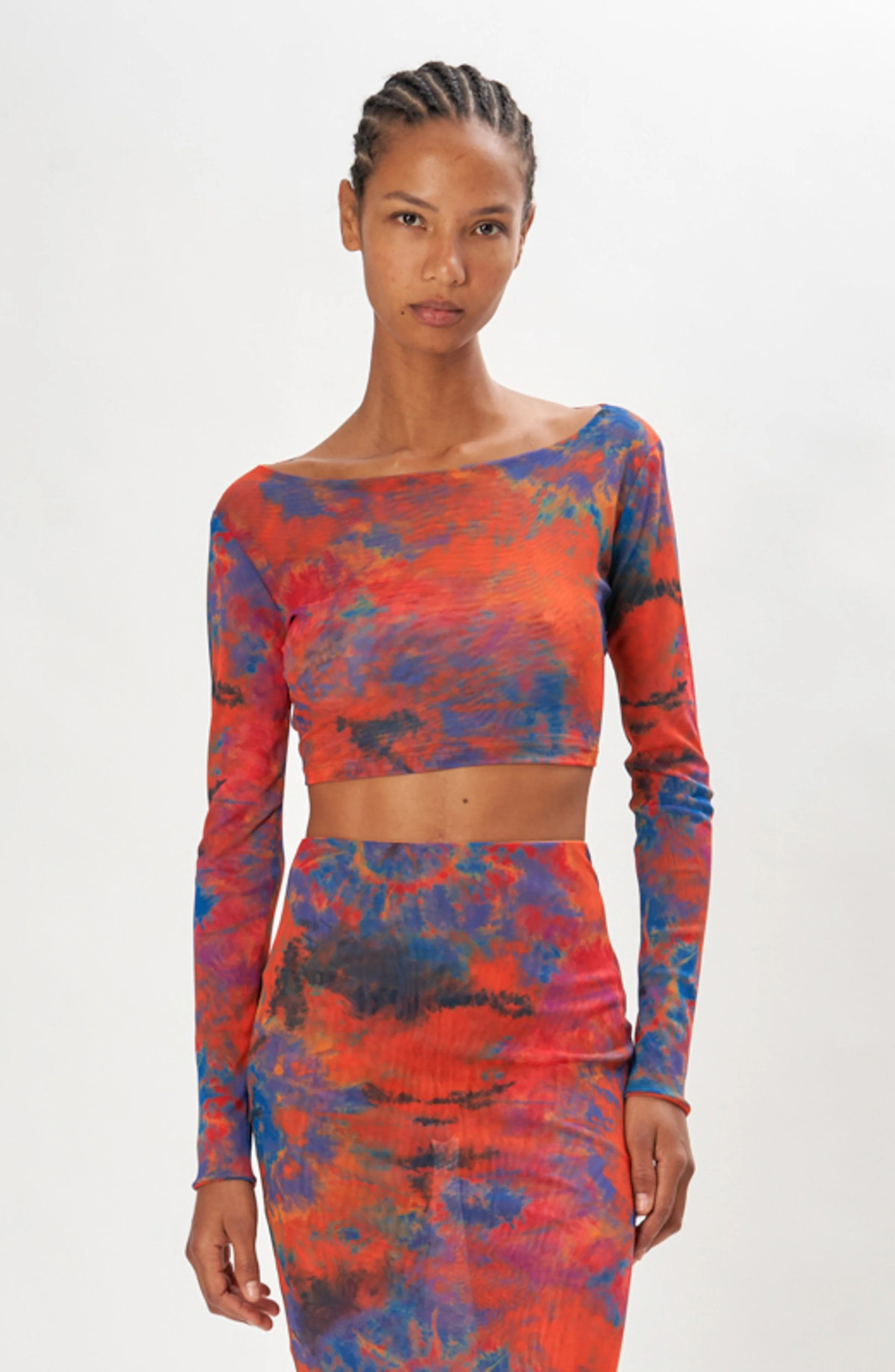 Vera Top | Tie Dye Orange