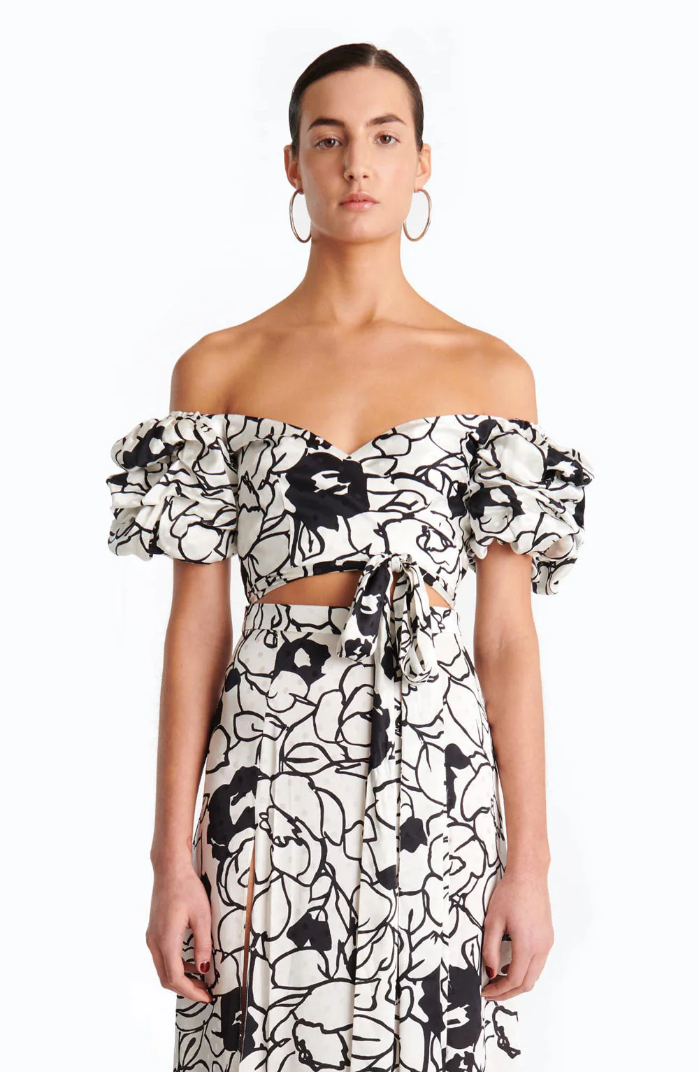 Zano Top | Floral Noir Print