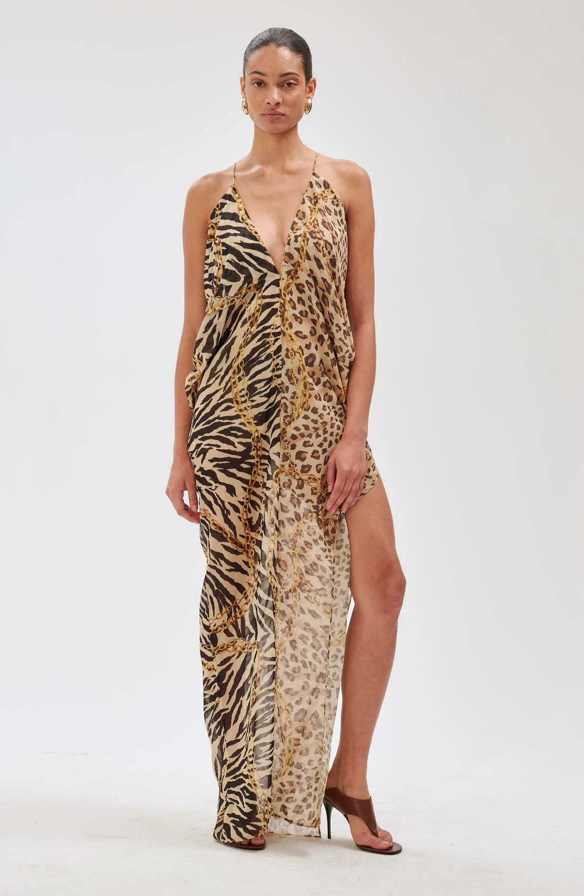 Zella Dress | Mixed Zebra/Cheeta