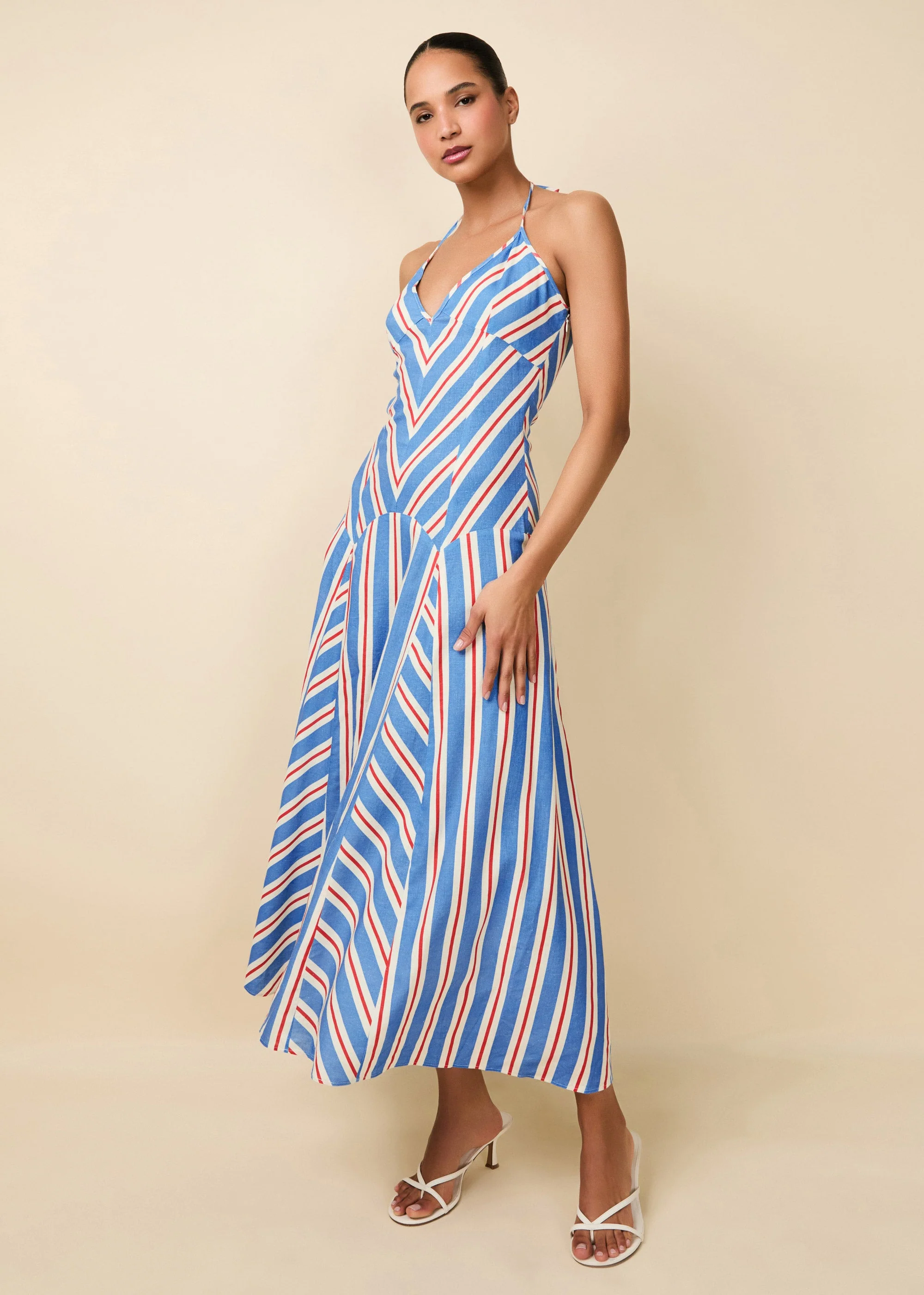 Alessio Dress | Americana Stripe - Image 4