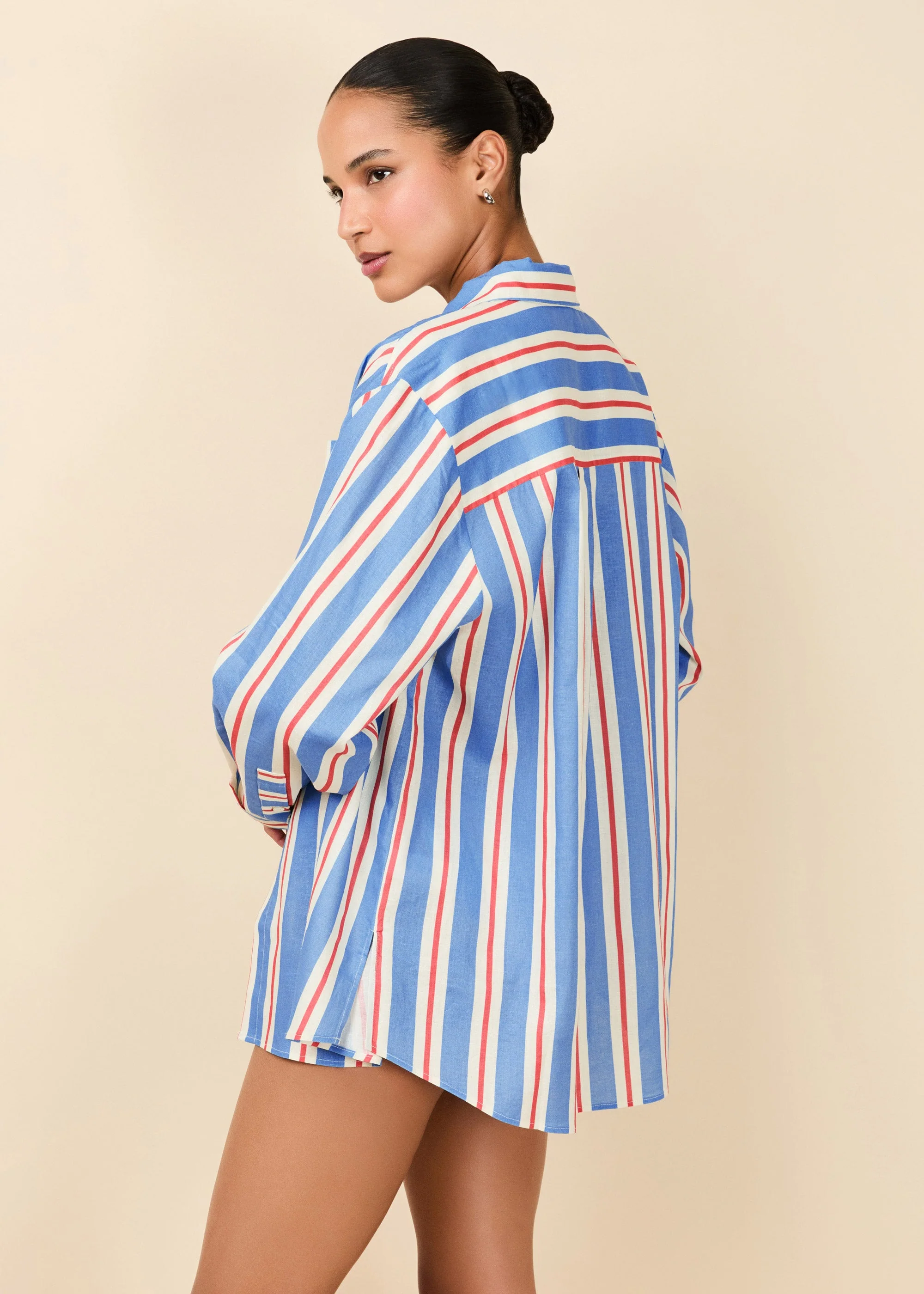 Avril Button Down | Americana Stripe - Image 3
