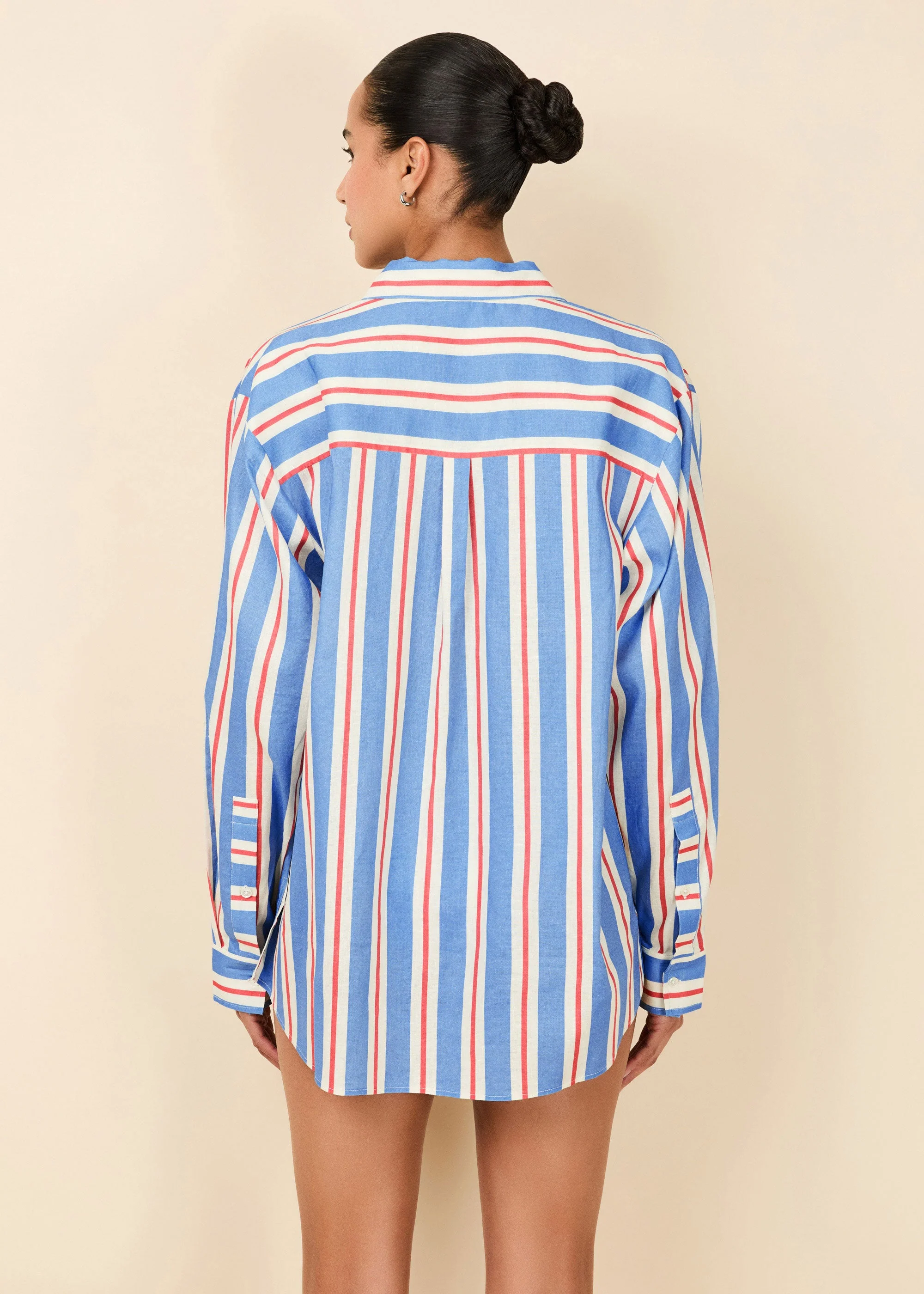 Avril Button Down | Americana Stripe - Image 4