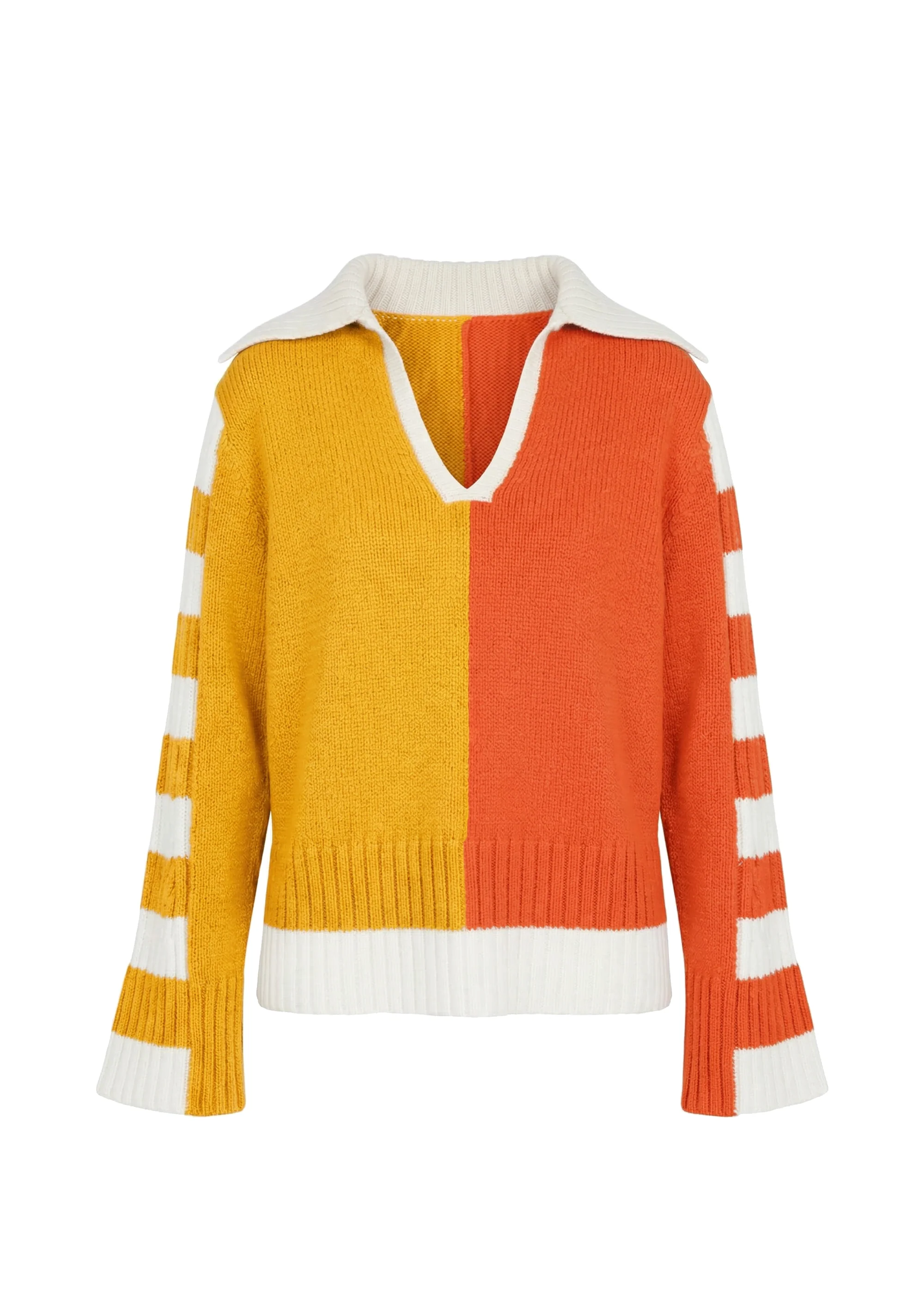 Jack Sweater Colorblock | Pineapple / Habanero - Image 6