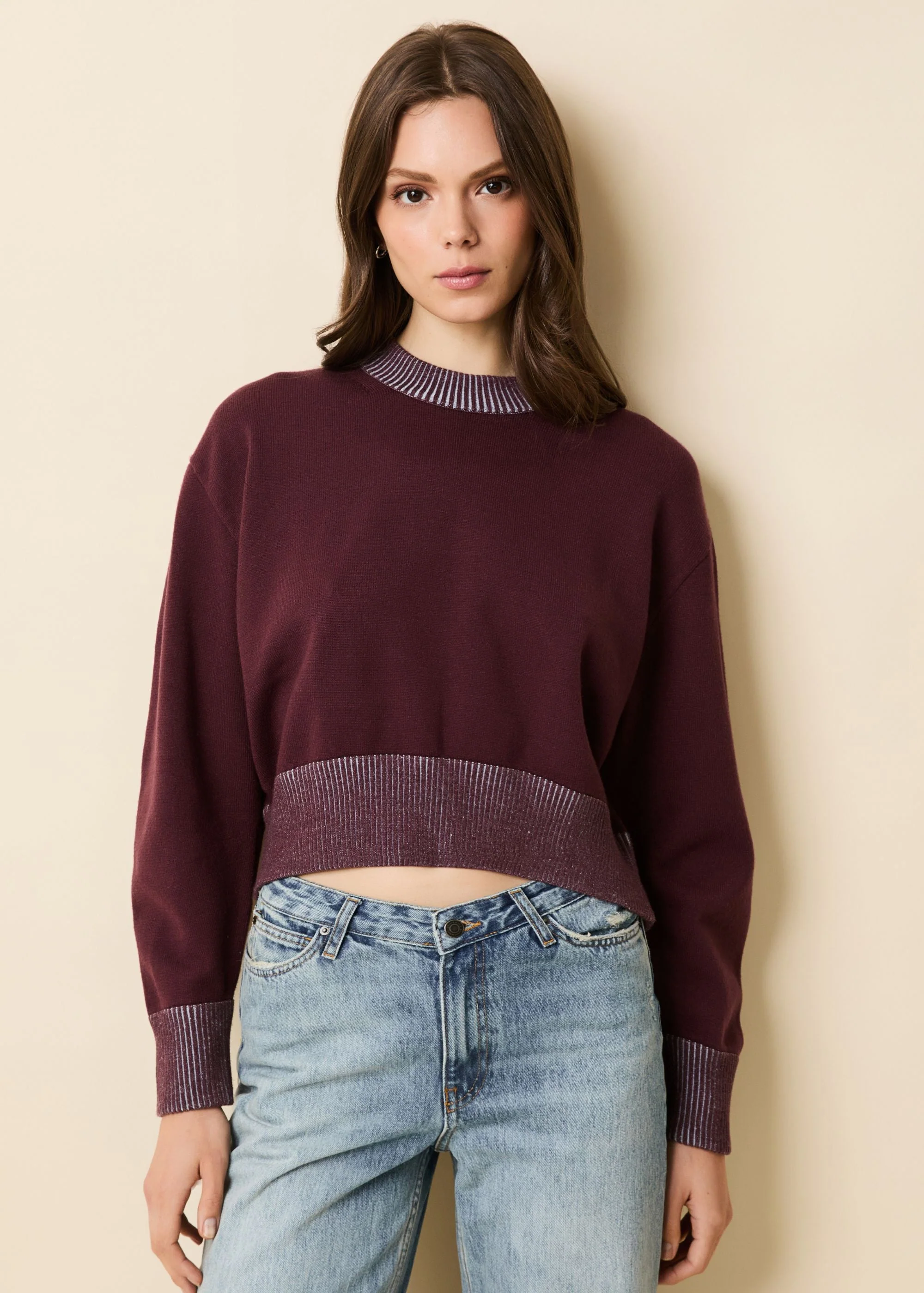 Kieran Sweater | Raisin Brown - Image 2