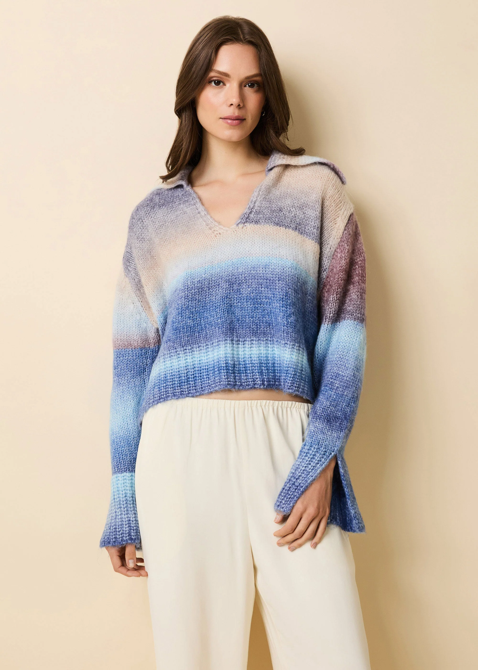 Lola Pullover Ombre | Twilight / Raisin Brown