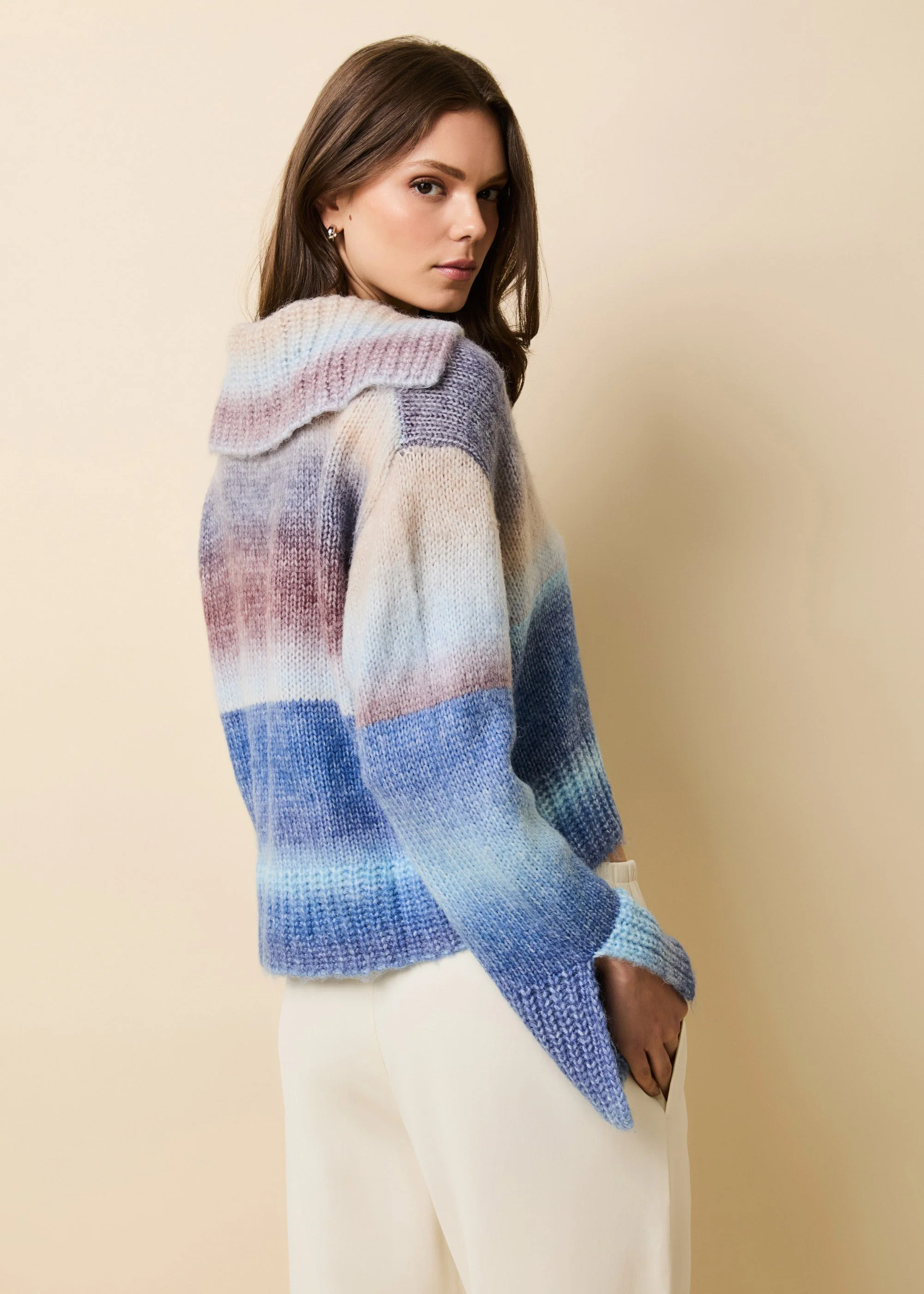 Lola Pullover Ombre | Twilight / Raisin Brown - Image 2