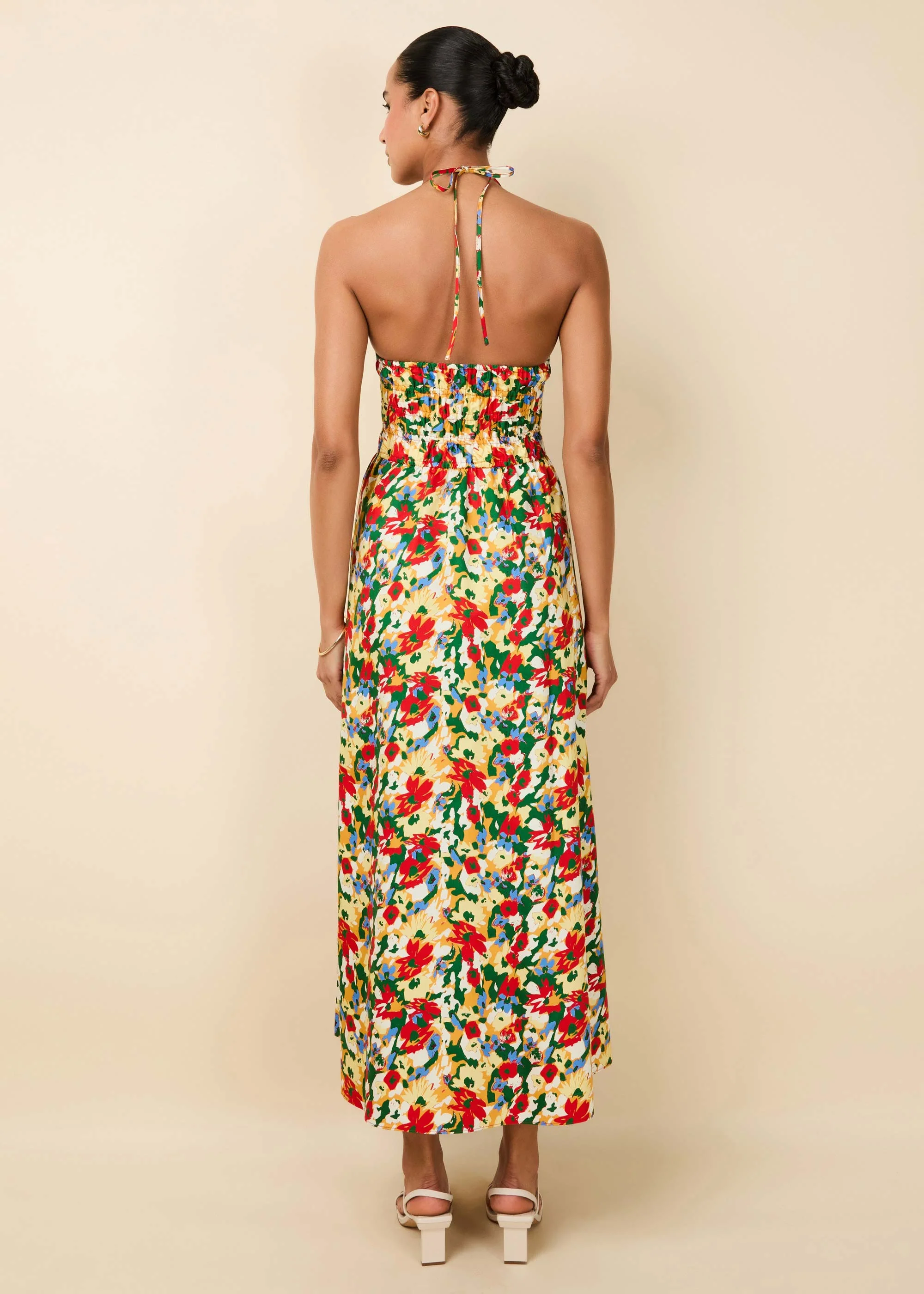 Lolita Halter Dress Poplin | Picasso Floral - Image 3