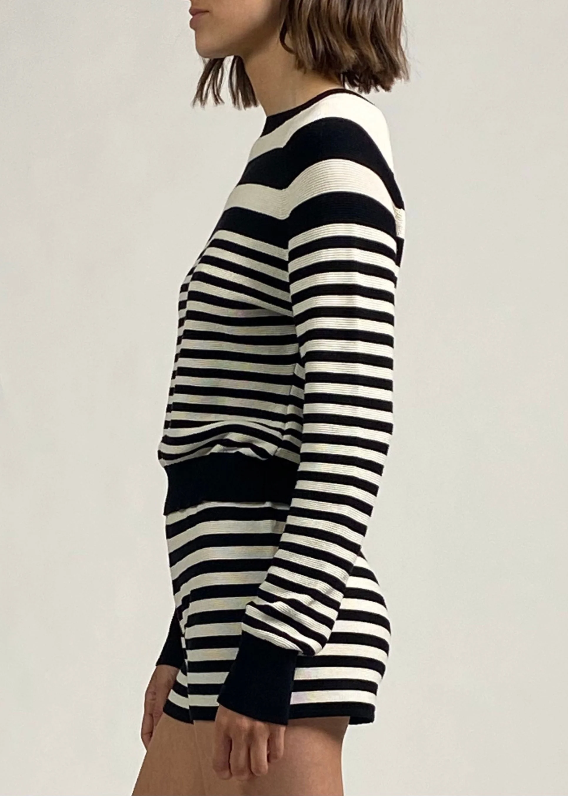 Manny Sweater | Noir / Brule Stripe - Image 2