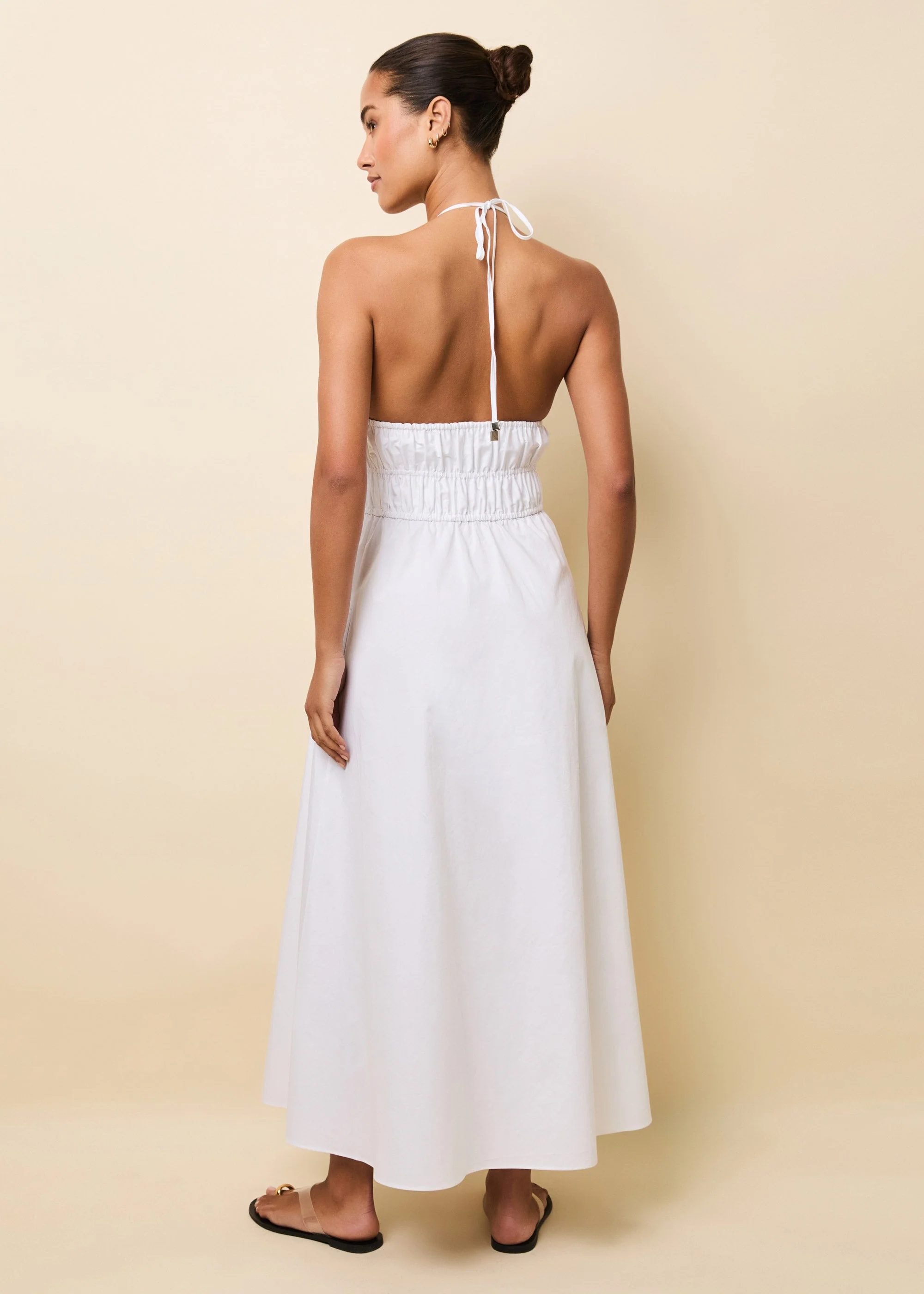 Meira Dress Poplin | Optic White - Image 2