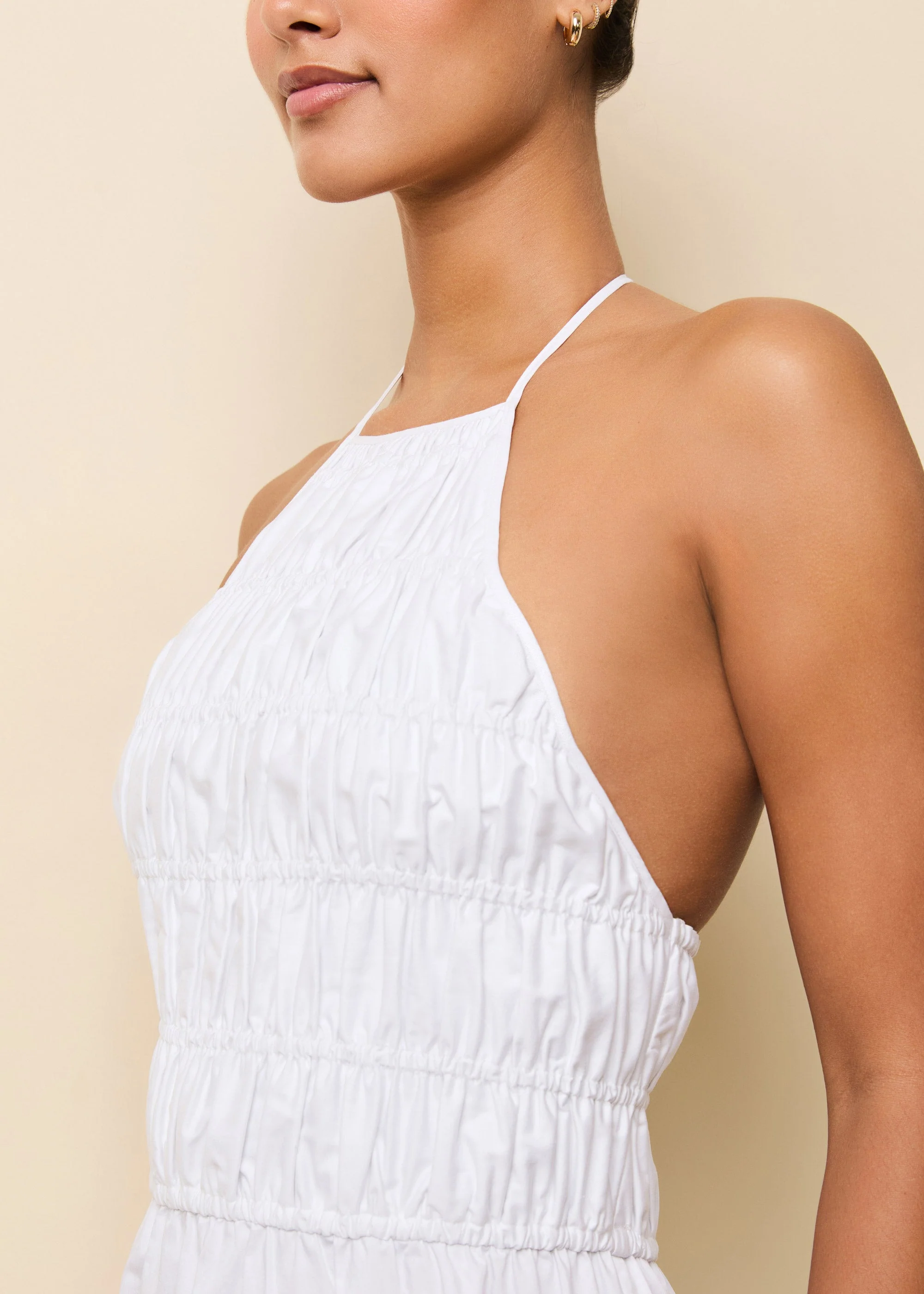 Meira Dress Poplin | Optic White - Image 3