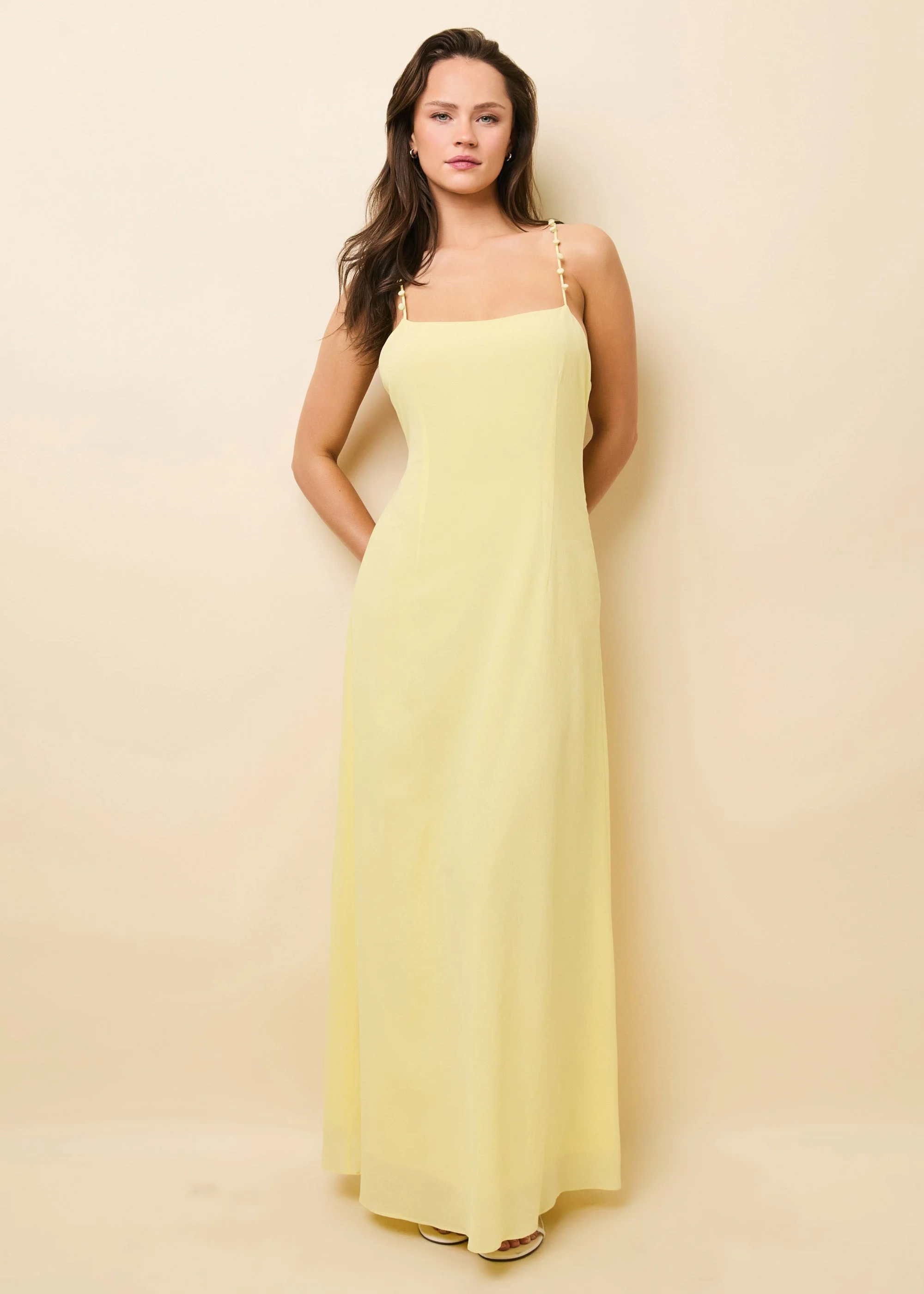 Renna Dress | Custard - Image 2