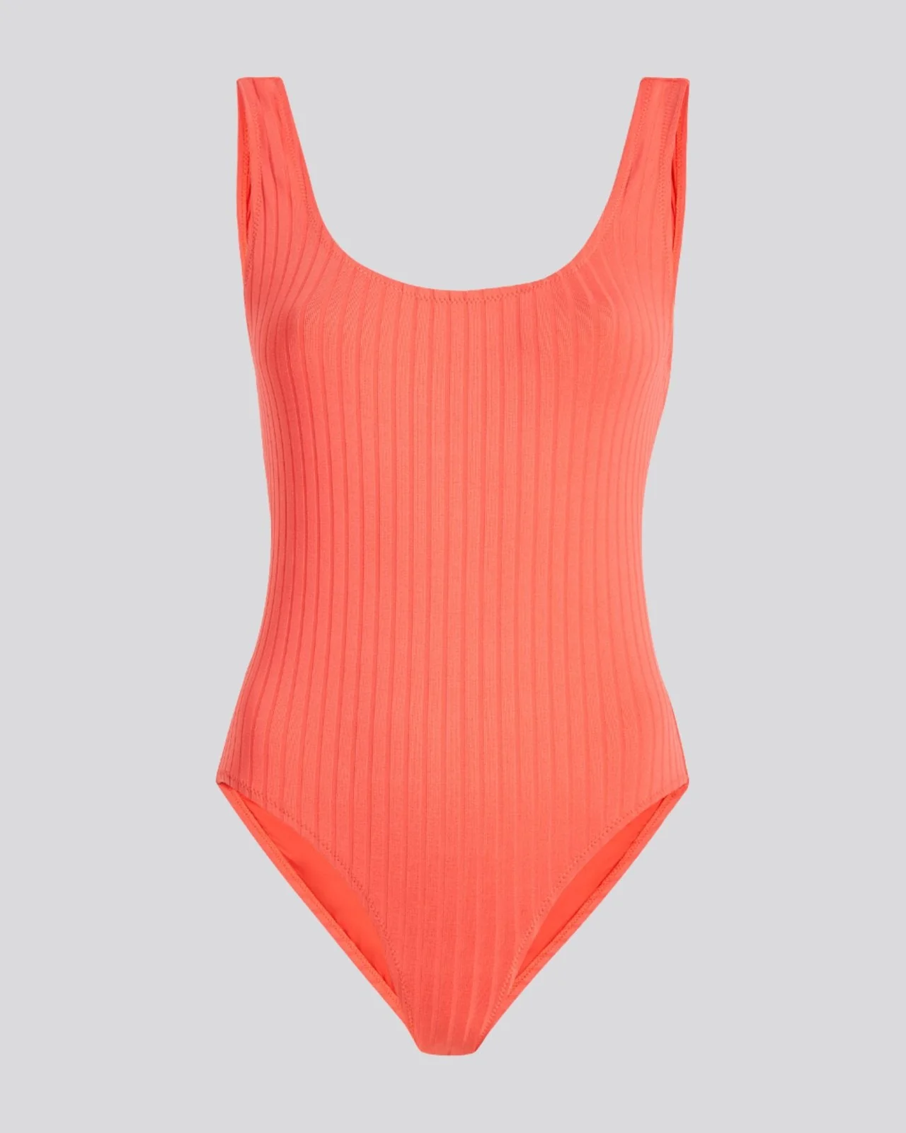 Anne-Marie Ribbed One Piece | Hot Coral - Image 2
