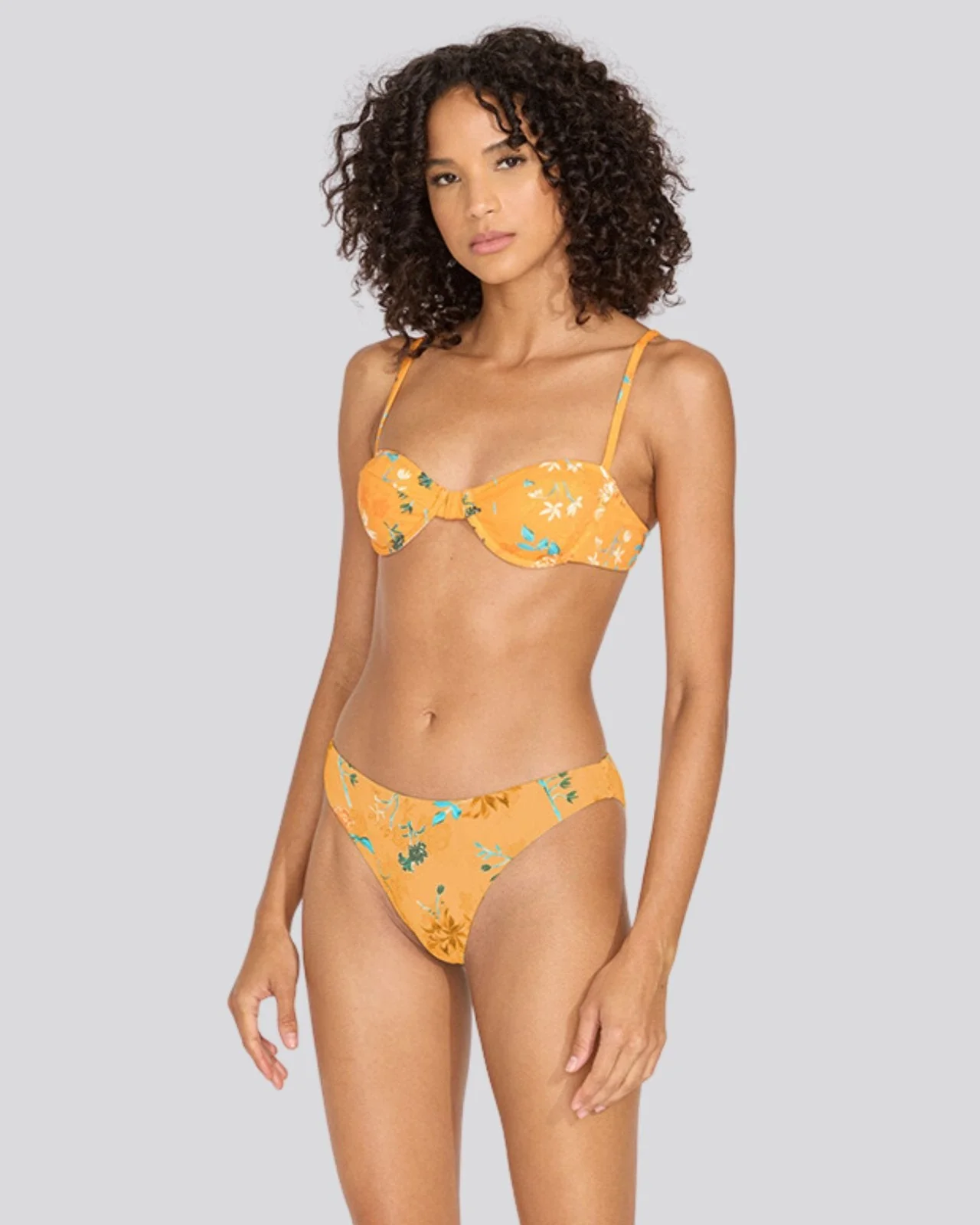 Arlo Bikini Bottom | Tangerine Multi Floral - Image 3