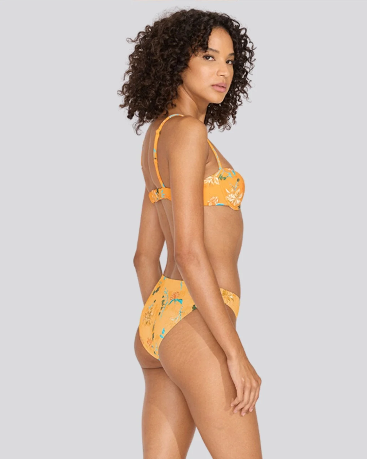 Arlo Bikini Bottom | Tangerine Multi Floral - Image 4