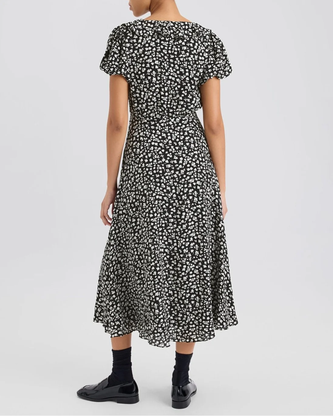 Calais Dress | Ditsy Floral Noir - Image 3