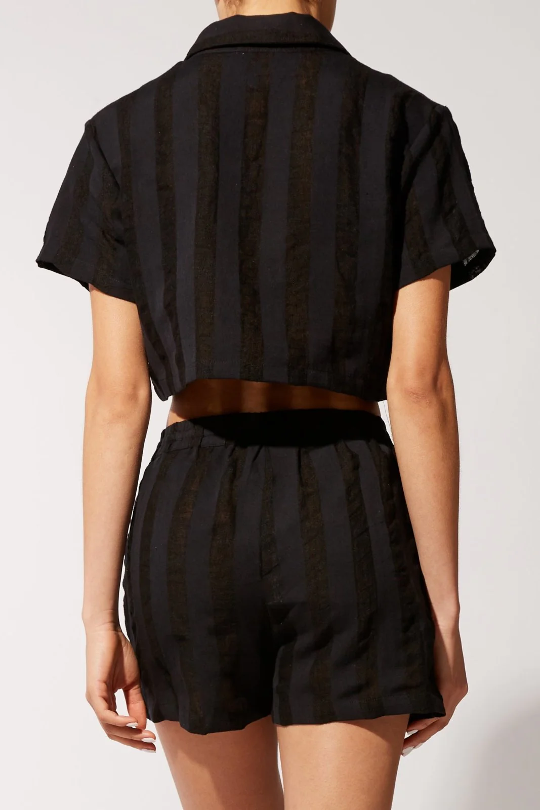 The Cropped Cabana Shirt | Blackout - Image 2