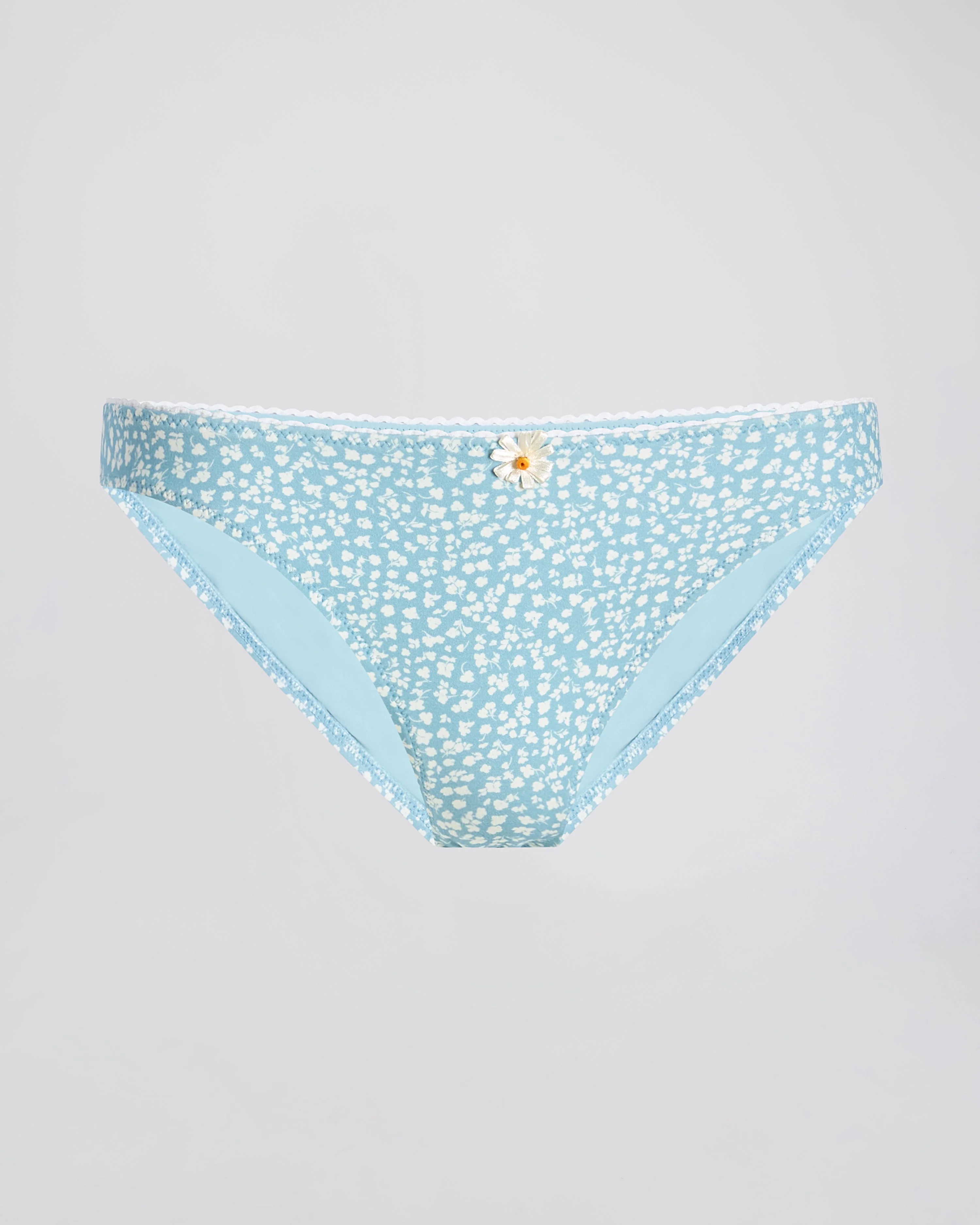Daphne Bikini Bottom | Ditsy Floral Hazy Blue - Image 3